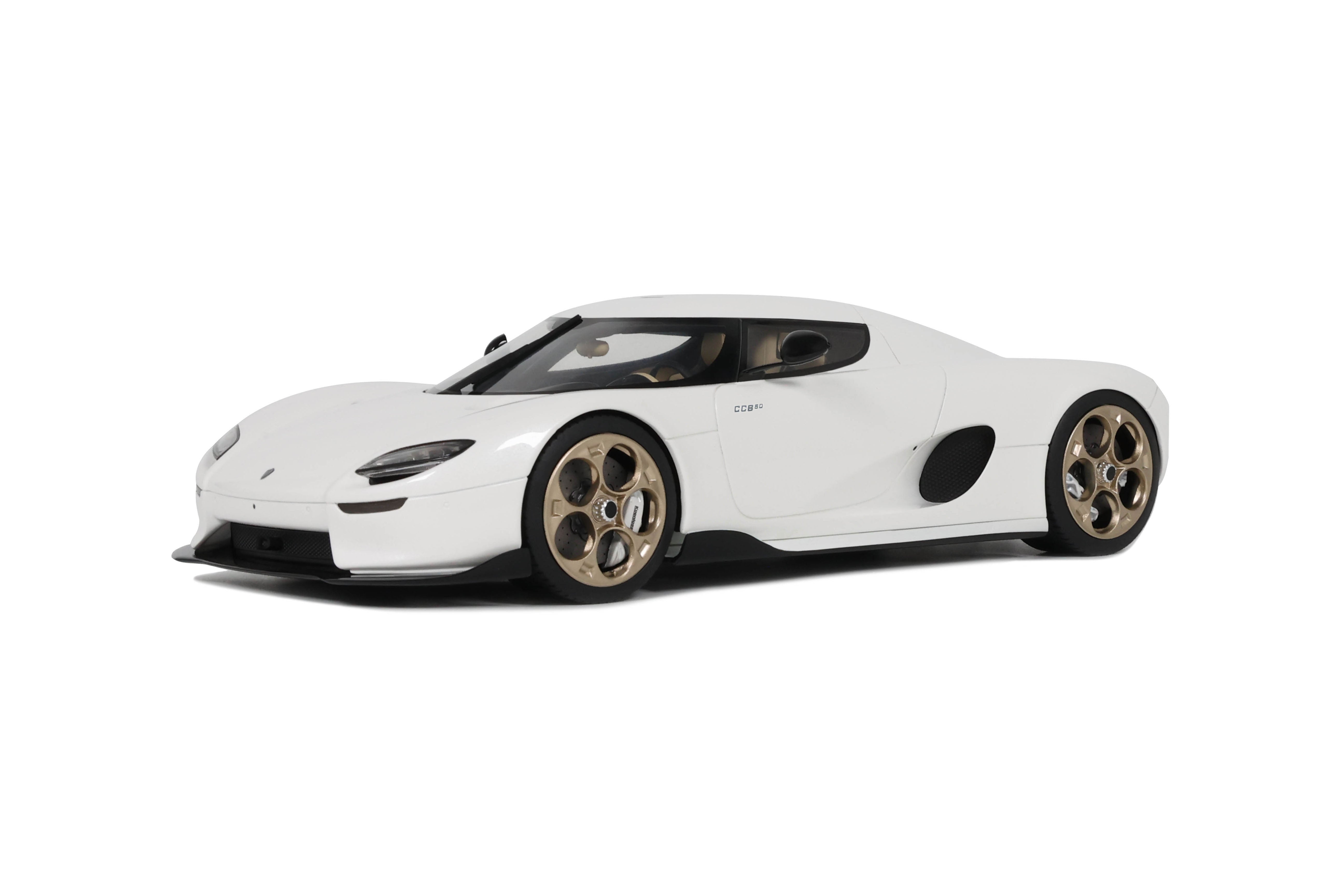 GT Spirit 1:18 Scale Resin, 2024 Koenigsegg CC8850 - White - GT903