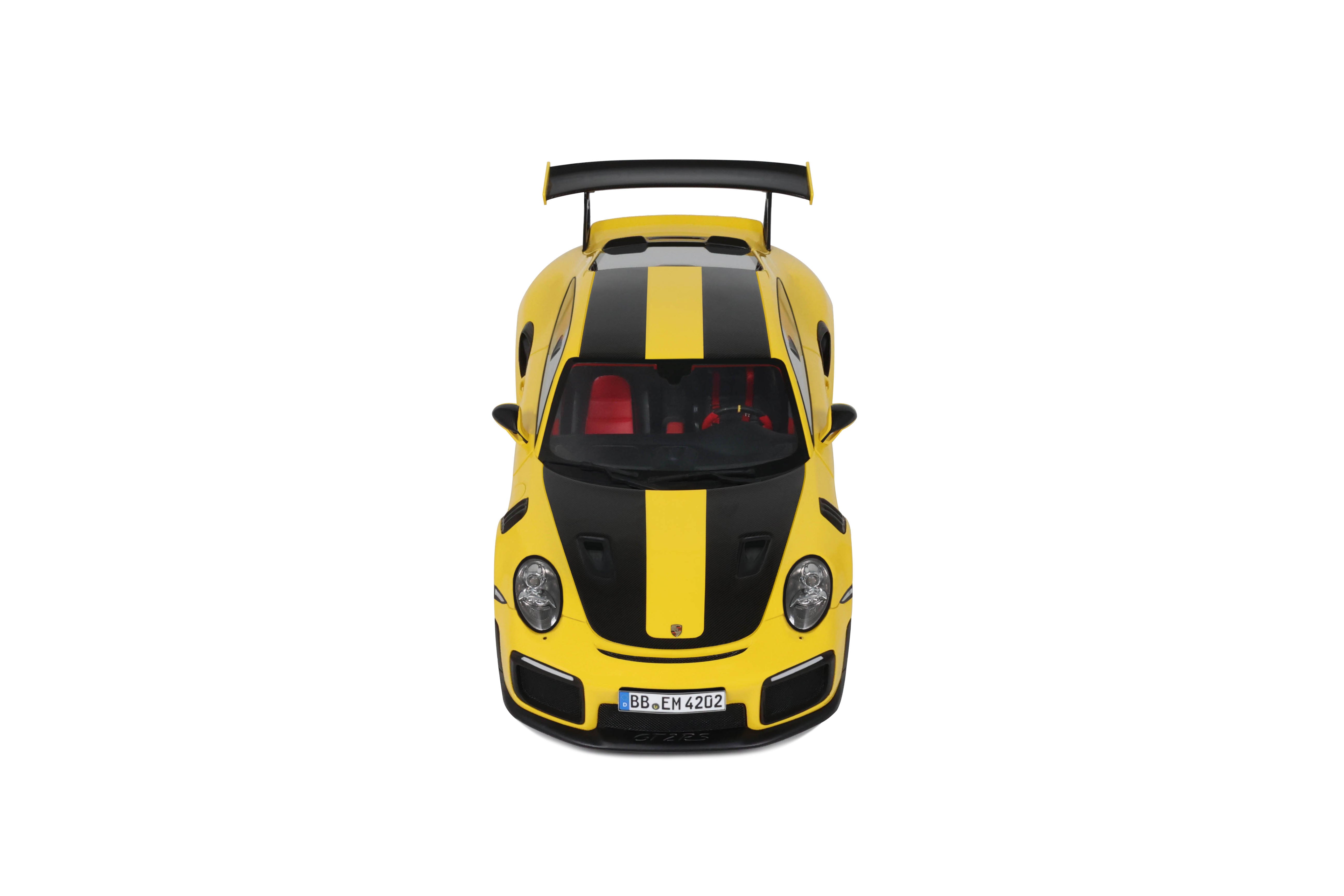 GT Spirit 1:18 Scale Resin,  2017 Porsche 911 (992.1) GT2 RS,  Yellow - GT972