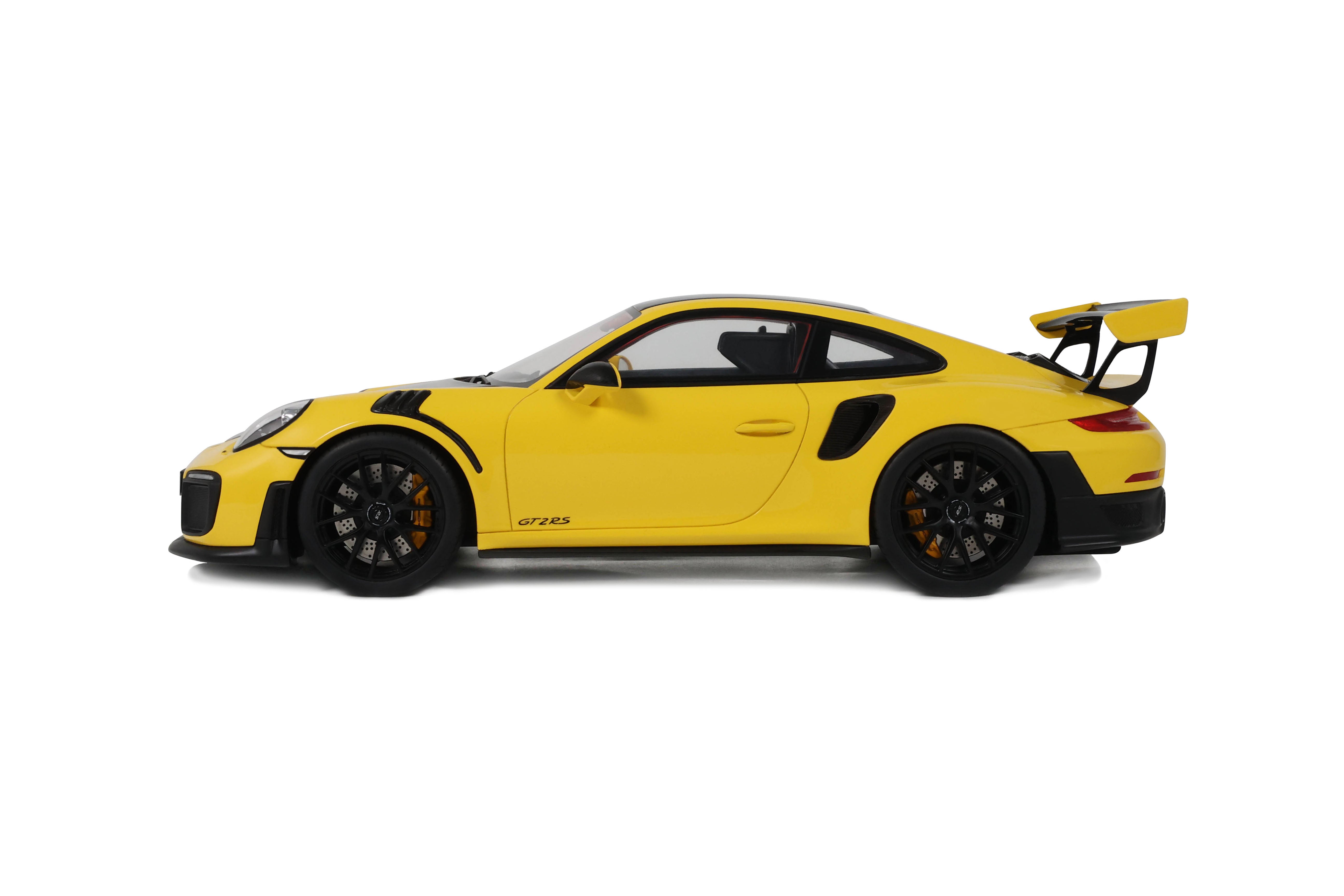GT Spirit 1:18 Scale Resin,  2017 Porsche 911 (992.1) GT2 RS,  Yellow - GT972