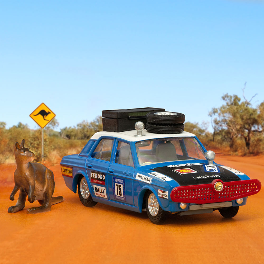 Corgi Model Club 1:43 - Hillman Hunter with Kangaroo, Blue - 302