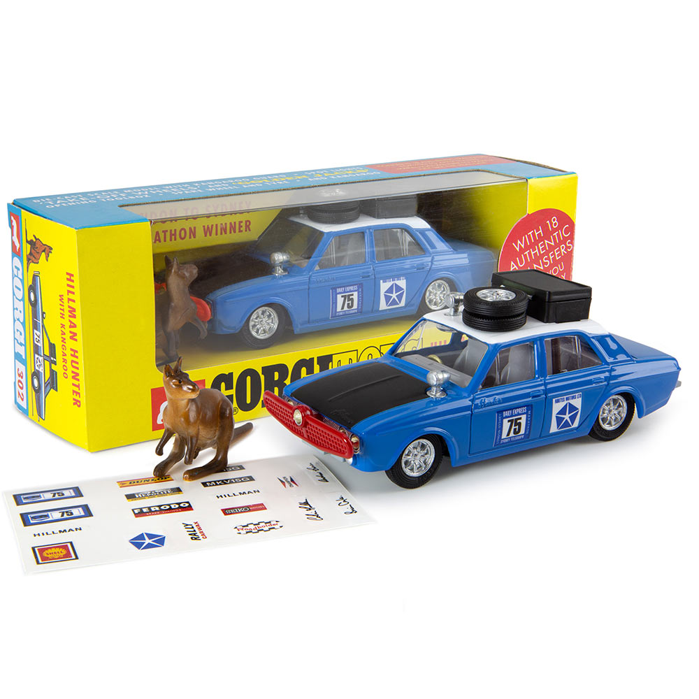 Corgi Model Club 1:43 - Hillman Hunter with Kangaroo, Blue - 302