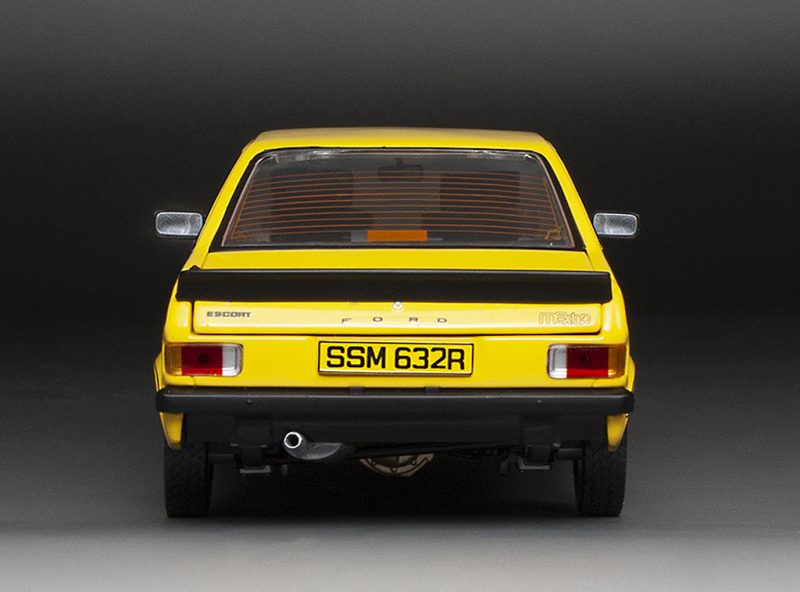 SUNSTAR 1:18 Scale Ford Escort Mk2 Mexico in Yellow (RHD)