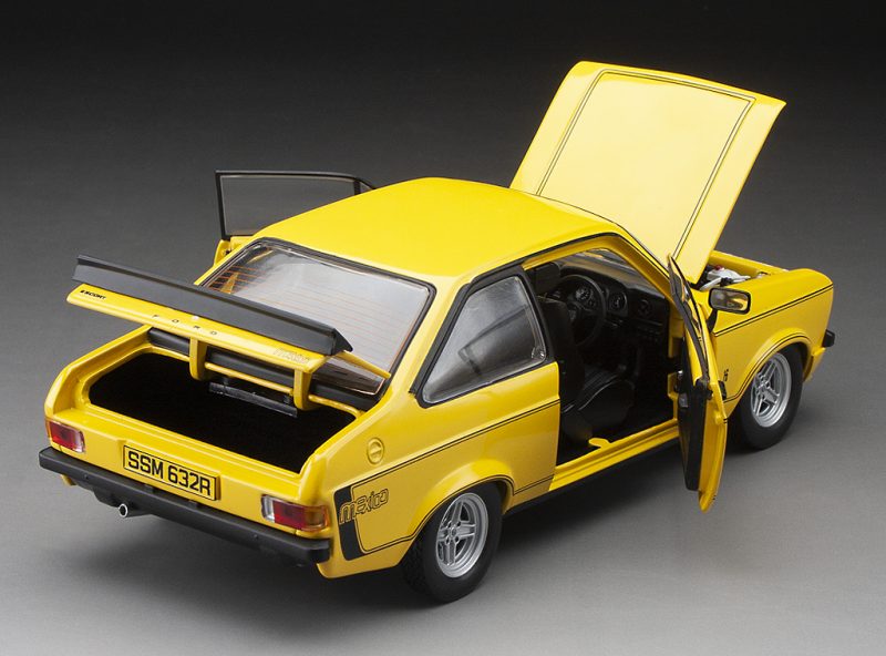 SUNSTAR 1:18 Scale Ford Escort Mk2 Mexico in Yellow (RHD)