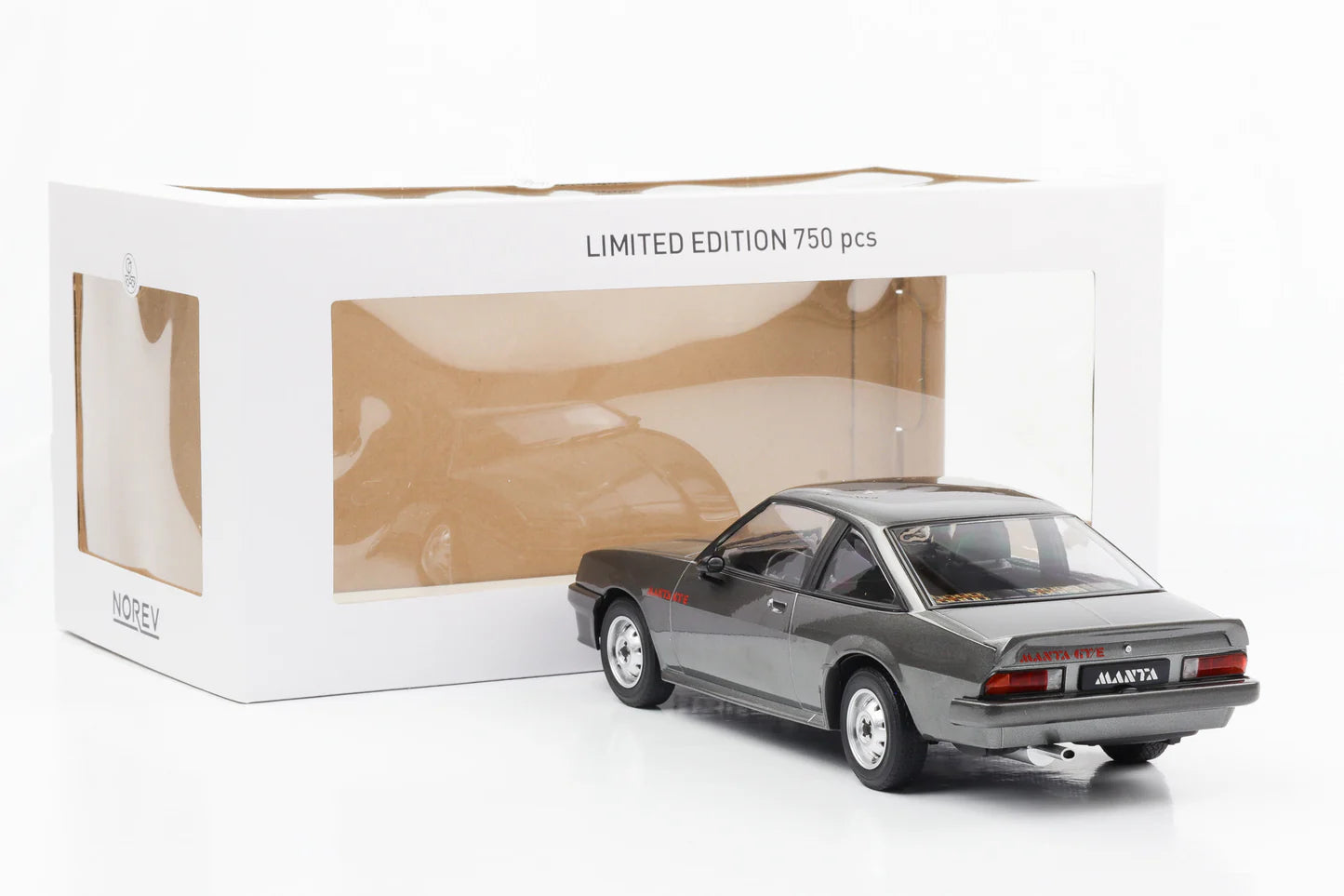 Norev 1:18 Scale Diecast - 1982 Opel Manta B GT/E - Grey - 183303