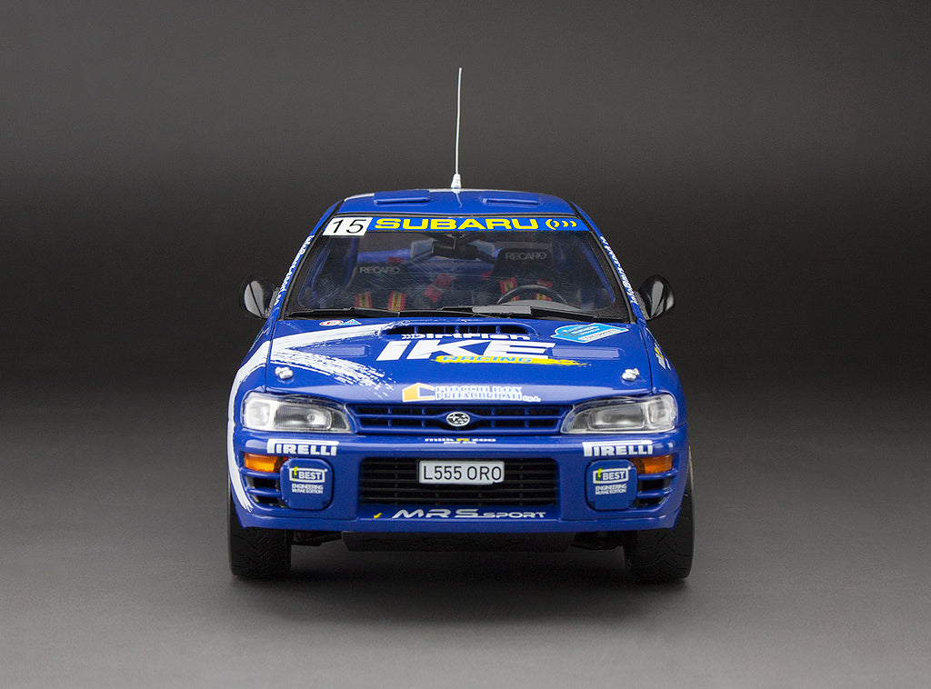 Sunstar 1:18 Subaru Impreza 555 – #15 Alister McRae/Stuart Loudon – Logiman Mythical Cars Rally 2023