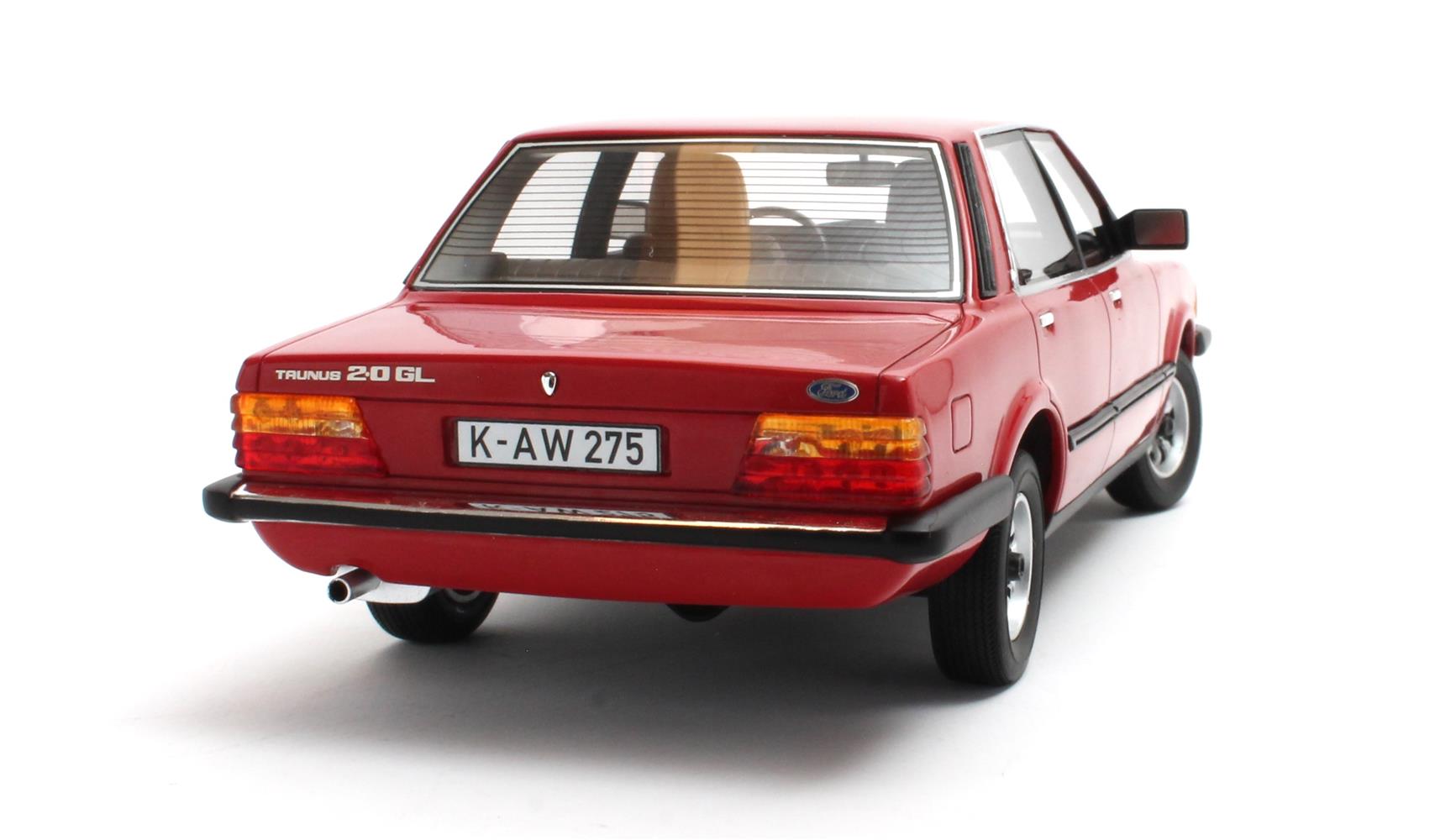 CULT 1:18 Resin - 1980 Ford Taunus TC4 (Cortina Mk5 2.0 GL) - Red - CML175-2
