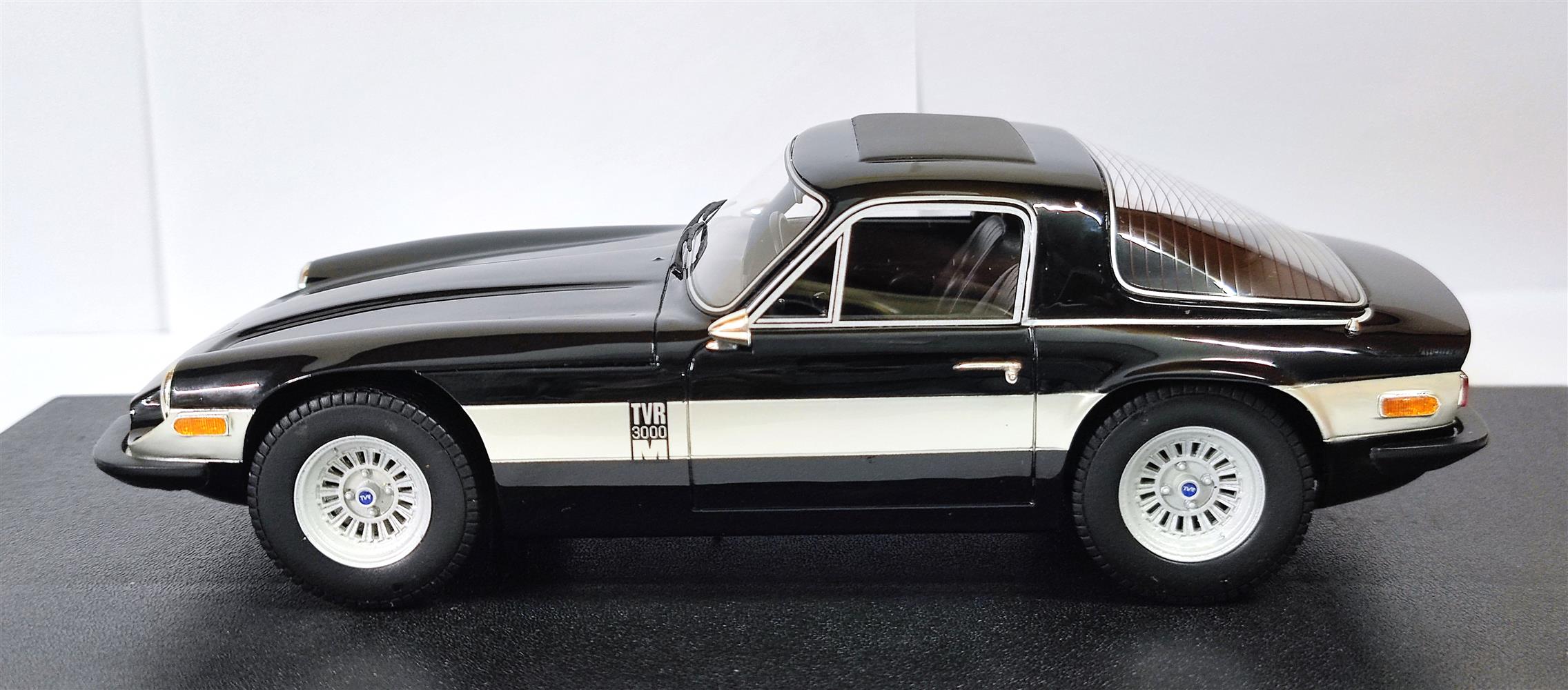 CULT 1:18 Scale 1972 to 1976 TVR 3000M, Black - CML226-1