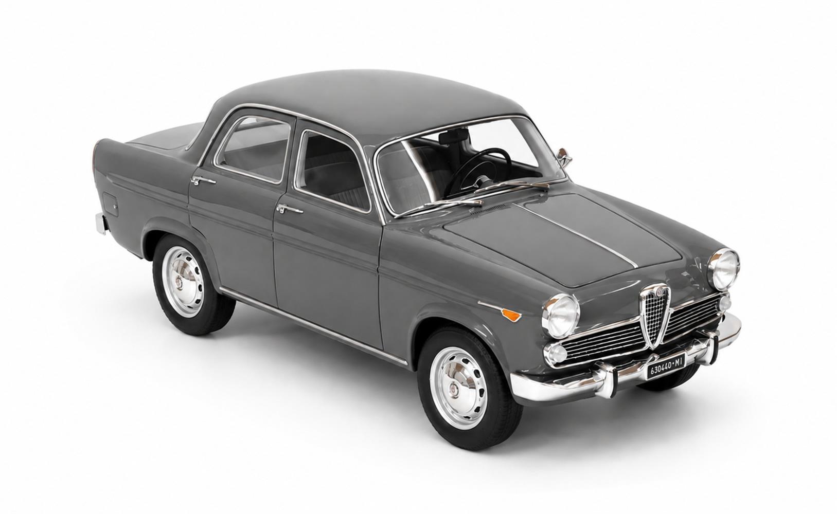 CULT 1:18 Scale Resin - 1961-1964 Alfa Romeo Giulietta Ti (101), Grey - CML249-3