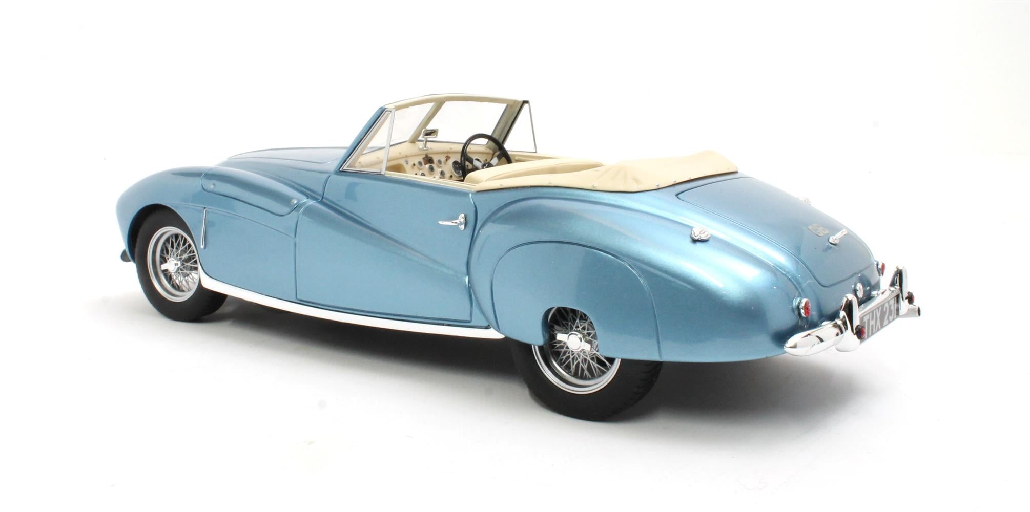 CULT 1:18 Scale Resin - 1949 Aston Martin 2L Sports (DB1), Metallic Blue - CML294-1
