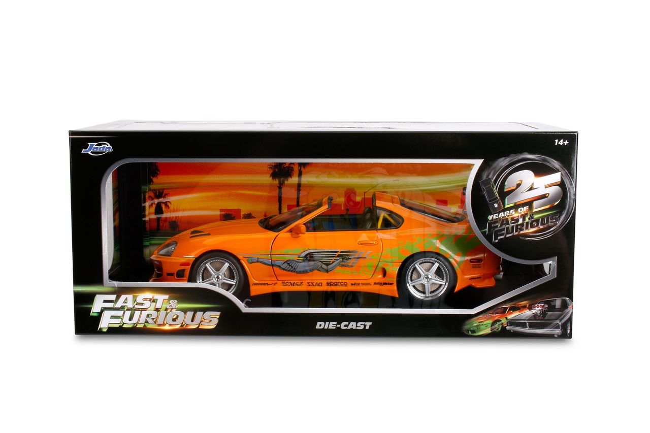 Jada Diecast - 1:18 Brian's Toyota Supra Turbo "Fast & Furious" Orange - 37770