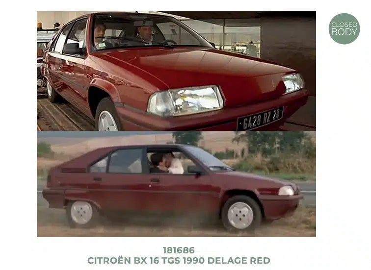 Norev 1:18 Scale Diecast Model Car - 1990 Citroen BX 16 TGS, Delage Red - 181686