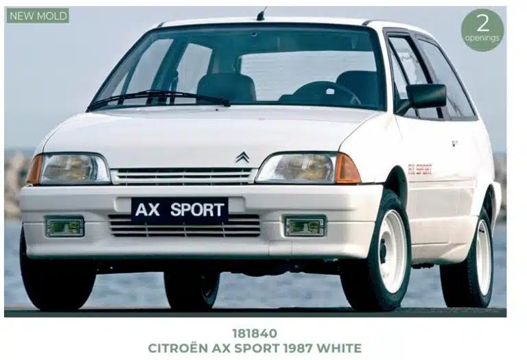 Norev 1:18 Scale Diecast Model Car - 1987 Citroen AX Sport, White - 181840