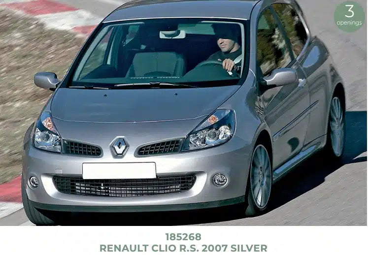 Norev 1:18 Scale Diecast Model Car - 2007 Renault Clio RS, Silver - 185268