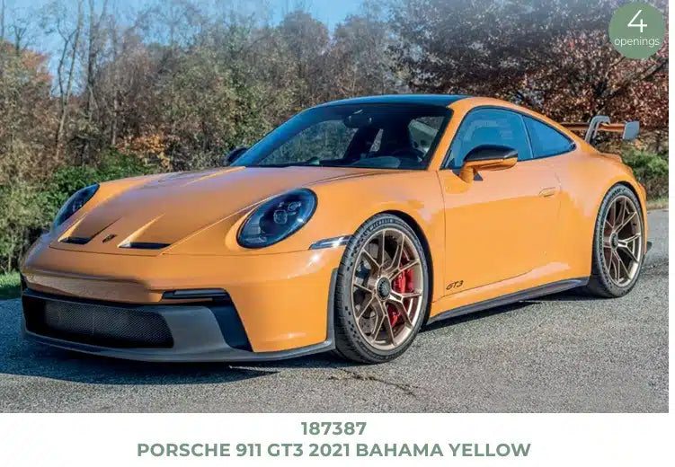 Norev 1:18 Scale Diecast Model Car - 2022 Porsche 911 (992) GT3, Bahama Yellow - 187387