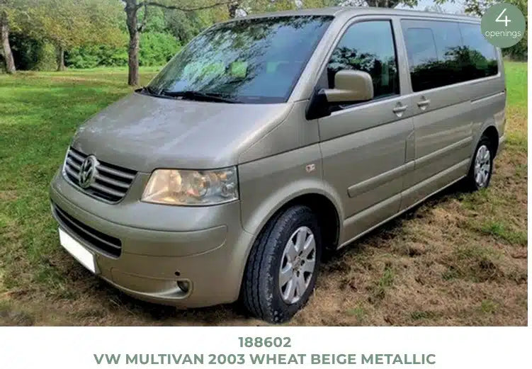 Norev 1:18 Scale Diecast Model Car - 2003 Volkswagen Multivan, Wheat Beige - 188602