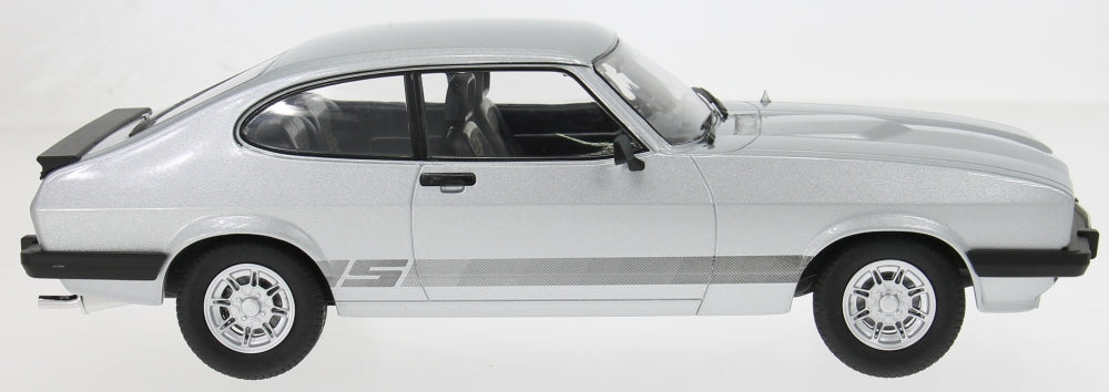MCG 1:18 Scale Diecast - Ford Capri Mk III, Silver - (RHD UK Exclusive - The Professionals) - MCG18797