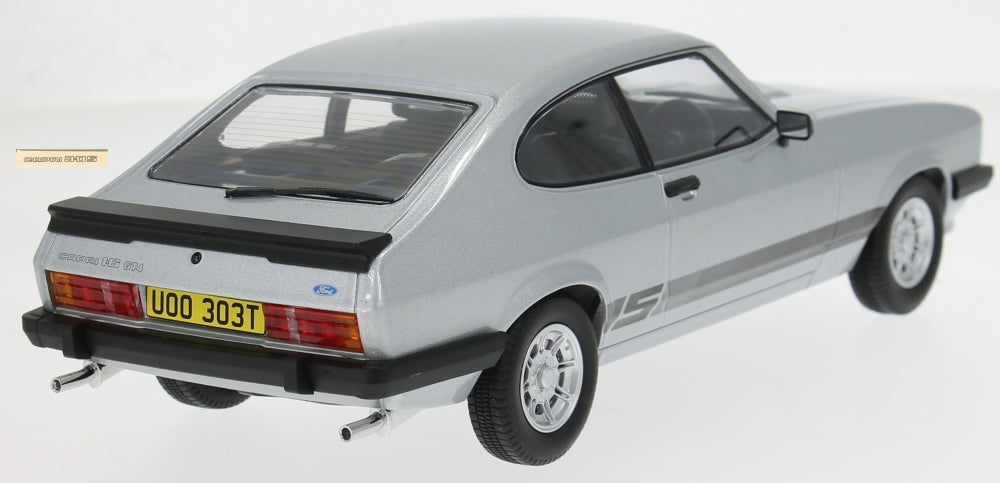 MCG 1:18 Scale Diecast - Ford Capri Mk III, Silver - (RHD UK Exclusive - The Professionals) - MCG18797