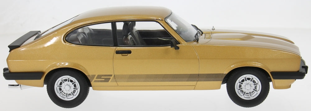 MCG 1:18 Scale Diecast - Ford Capri Mk III (RHD UK Exclusive - The Professionals) , Gold - MCG18798