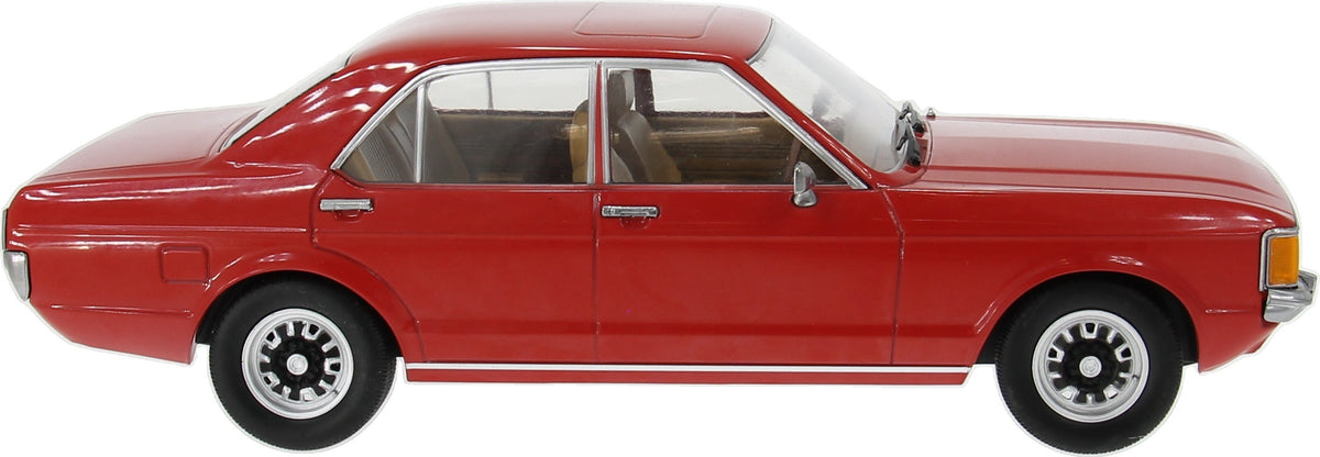 MCG 1:18 Scale Diecast - 1973 Ford Consul (RHD UK EXCLUSIVE), Red - MCG18829