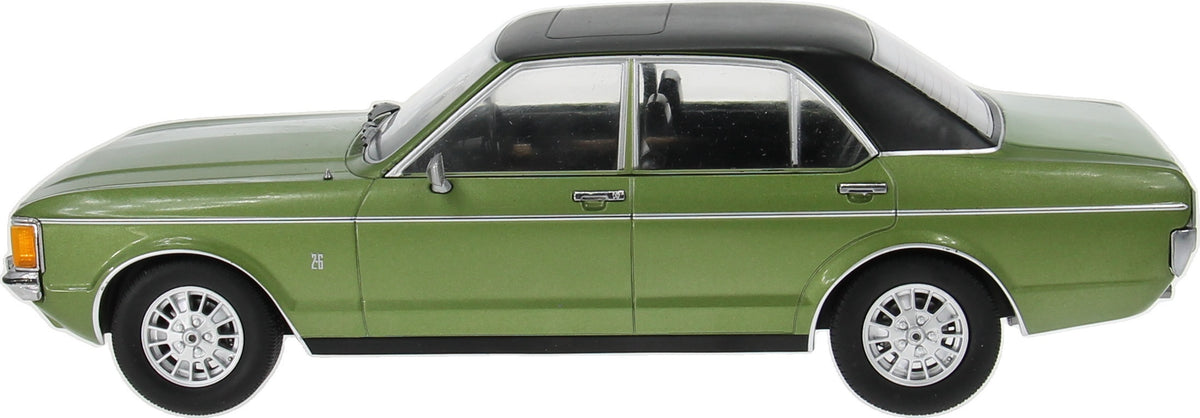 MCG 1:18 Scale Diecast - 1973 Ford Granada Mk1 (RHD UK EXCLUSIVE), Green - MCG18830