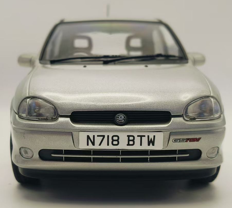 MCG 1:18 Scale Diecast - 1993 Vauxhall Corsa GSi (UK Exclusive RHD), Silver - MCG18846