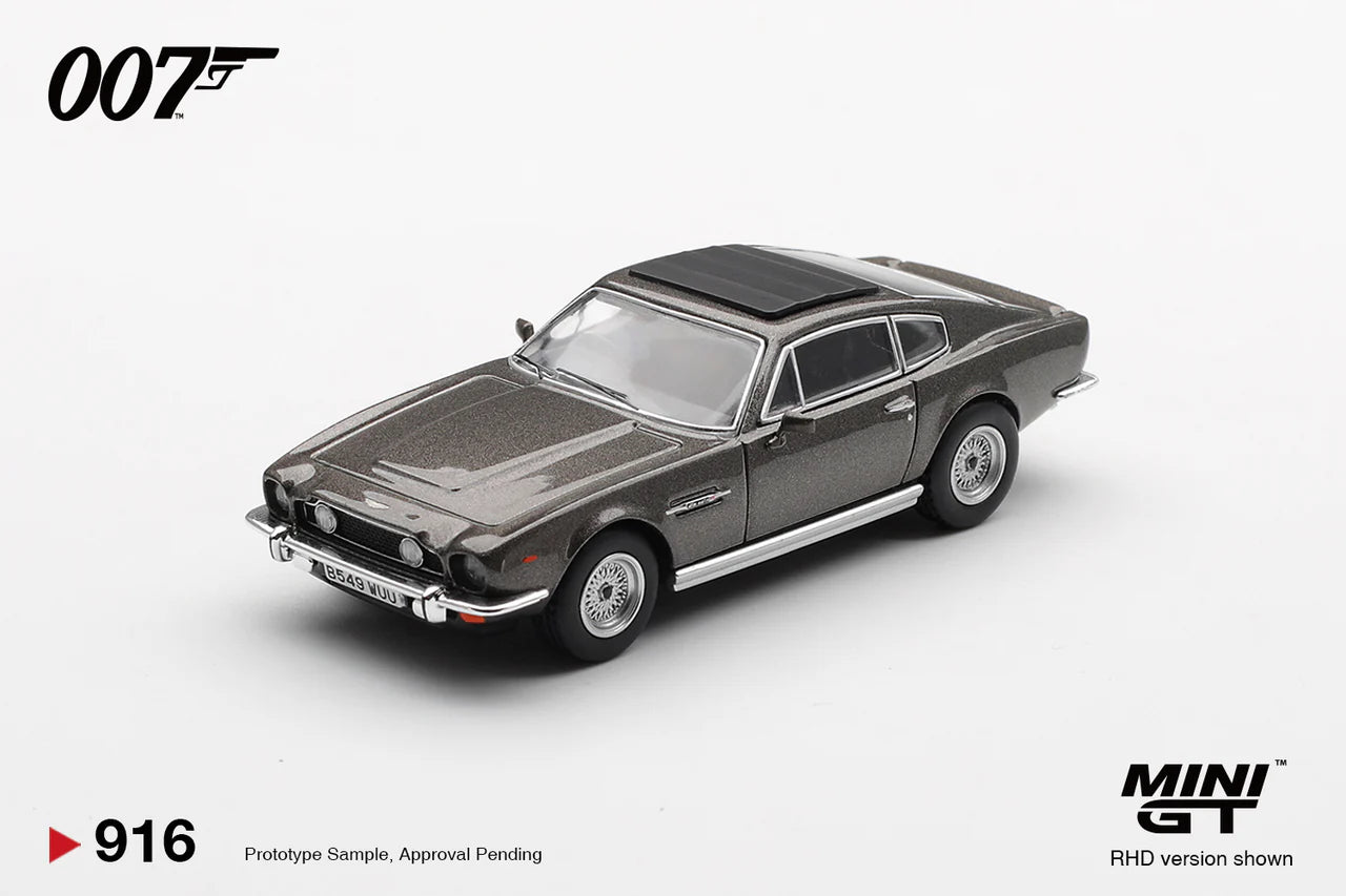 Mini GT 1:64 ASTON MARTIN V8 VANTAGE THE LIVING DAYLIGHTS WEAPONS OFF (RHD) ENGLISH - BLISTER PACKAGING - MGT00916-007E