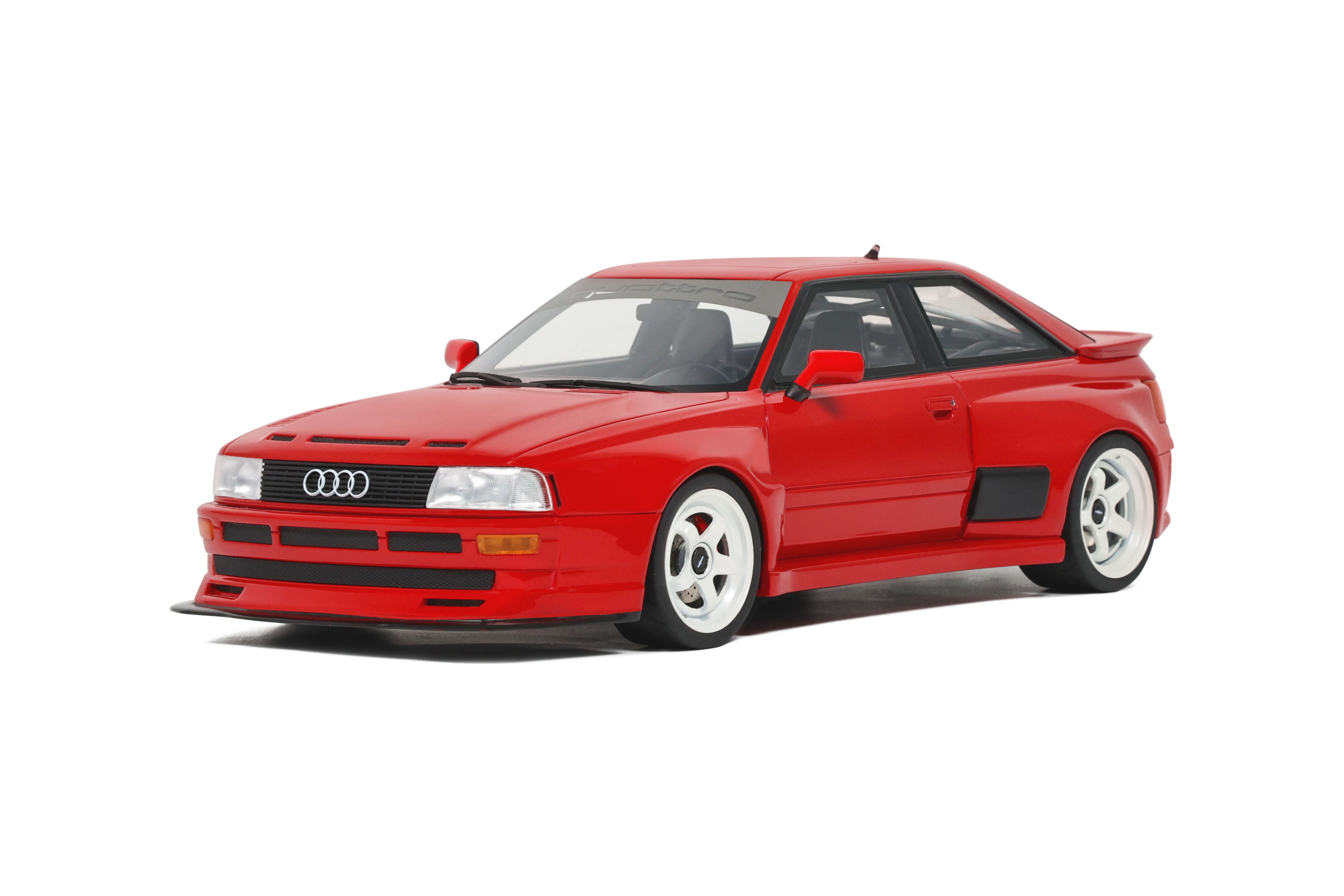 OTTO 1:18 Scale Resin - 2021 Audi 80 Coupe Prior Design - Misano Red - OT1068