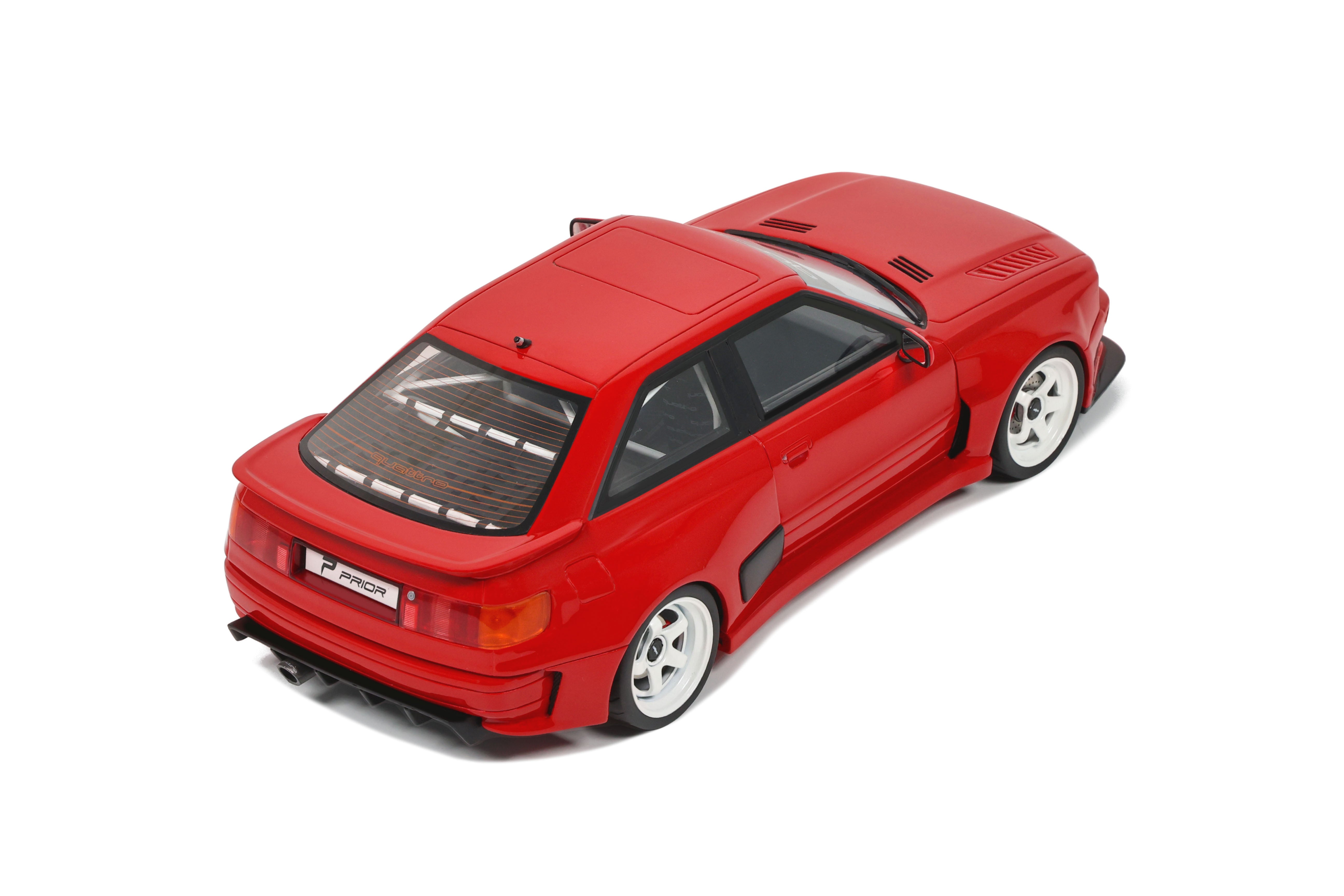 OTTO 1:18 Scale Resin - 2021 Audi 80 Coupe Prior Design - Misano Red - OT1068