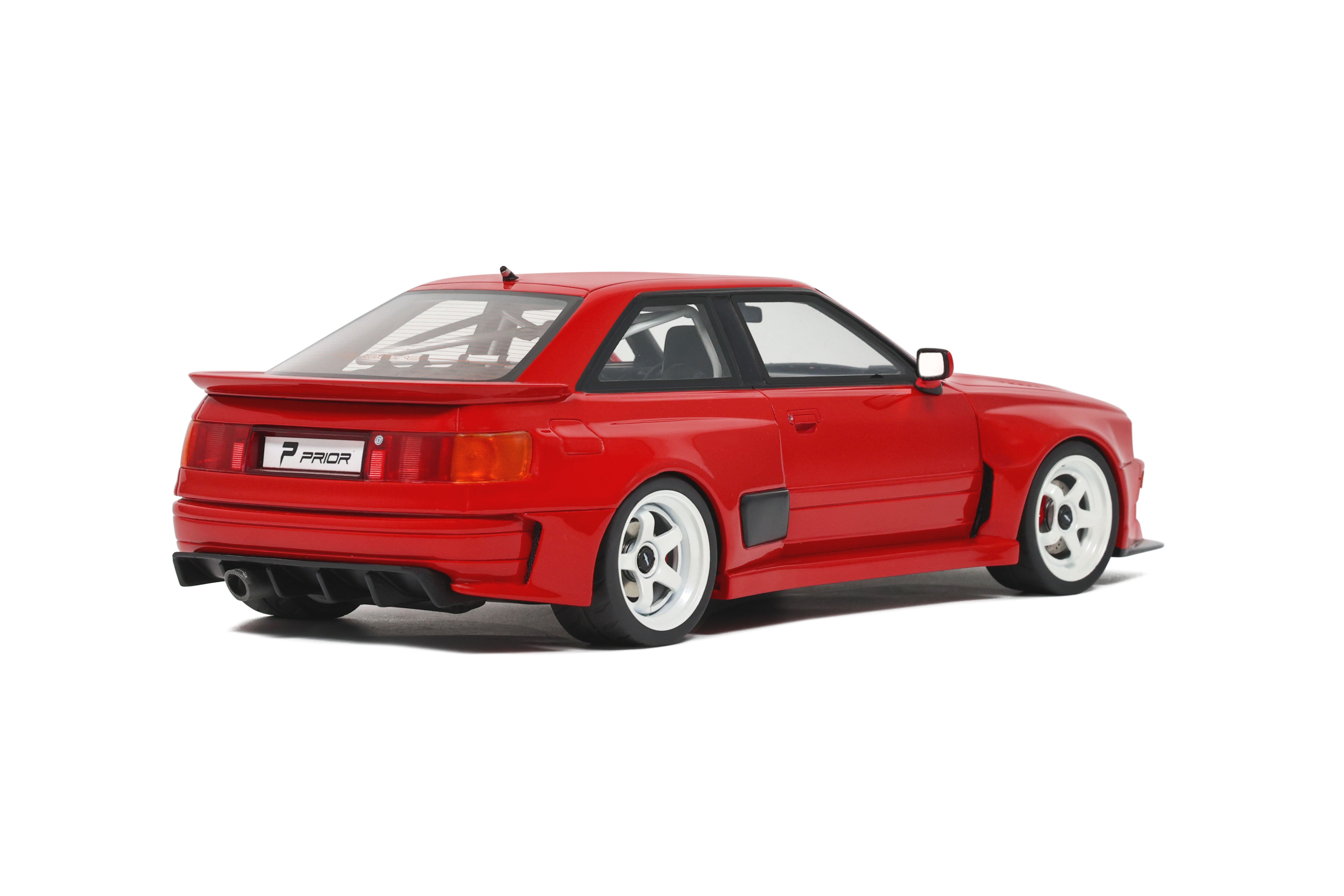 OTTO 1:18 Scale Resin - 2021 Audi 80 Coupe Prior Design - Misano Red - OT1068