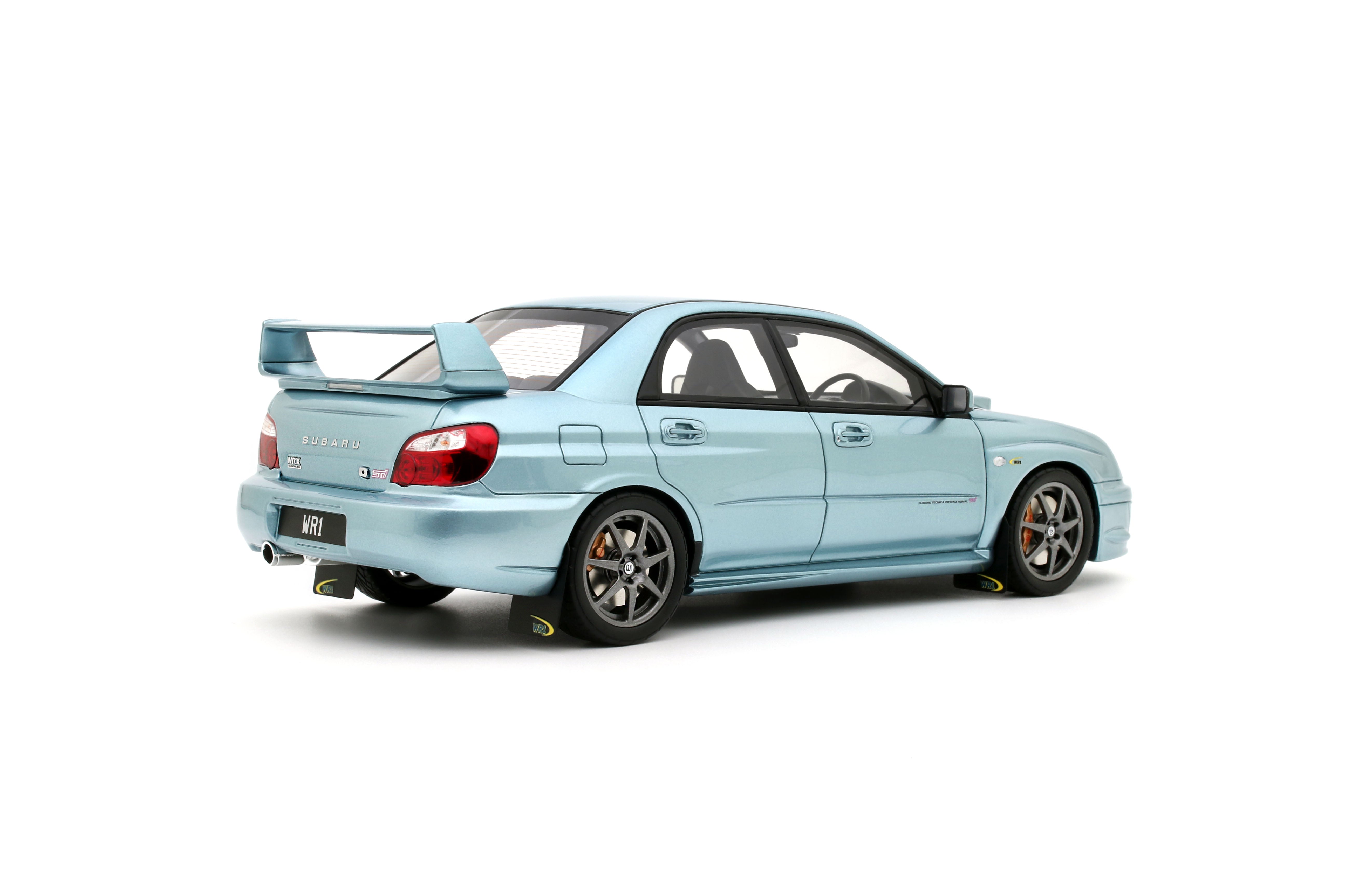 OTTO 1:18 Scale Resin - 2003 Subaru Impreza WRX STi WR1, Petter Solberg Edition, Blue - OT1114