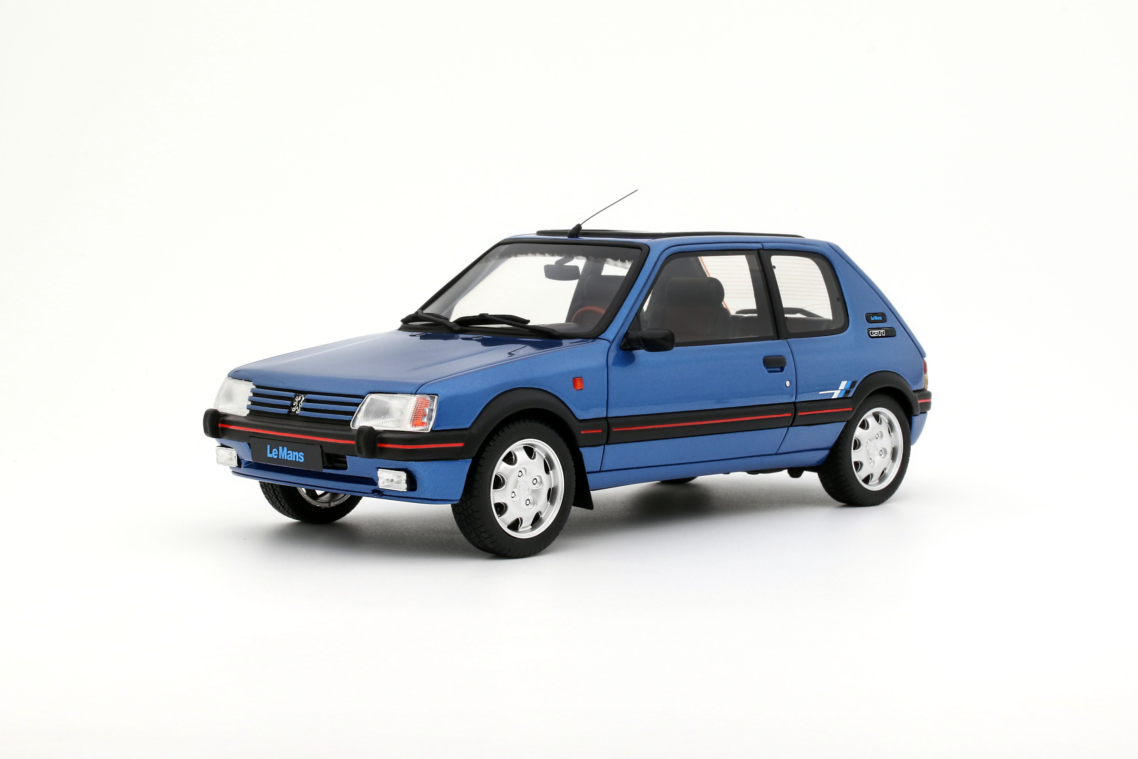 OTTO 1:18 Scale Resin - 1991 PEUGEOT 205 1.9 GTI LE MANS, MIAMI BLUE - OT1153