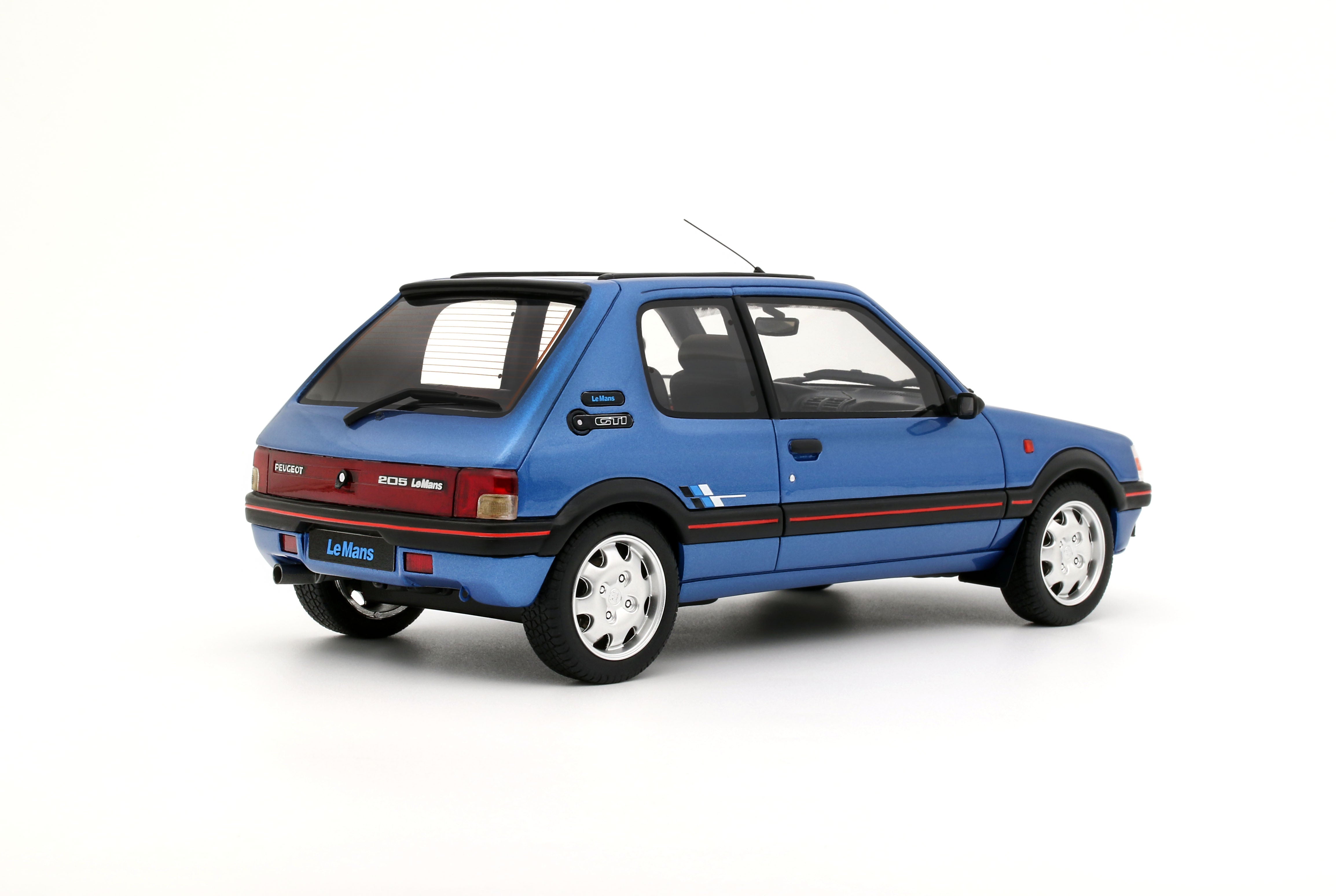 OTTO 1:18 Scale Resin - 1991 PEUGEOT 205 1.9 GTI LE MANS, MIAMI BLUE - OT1153