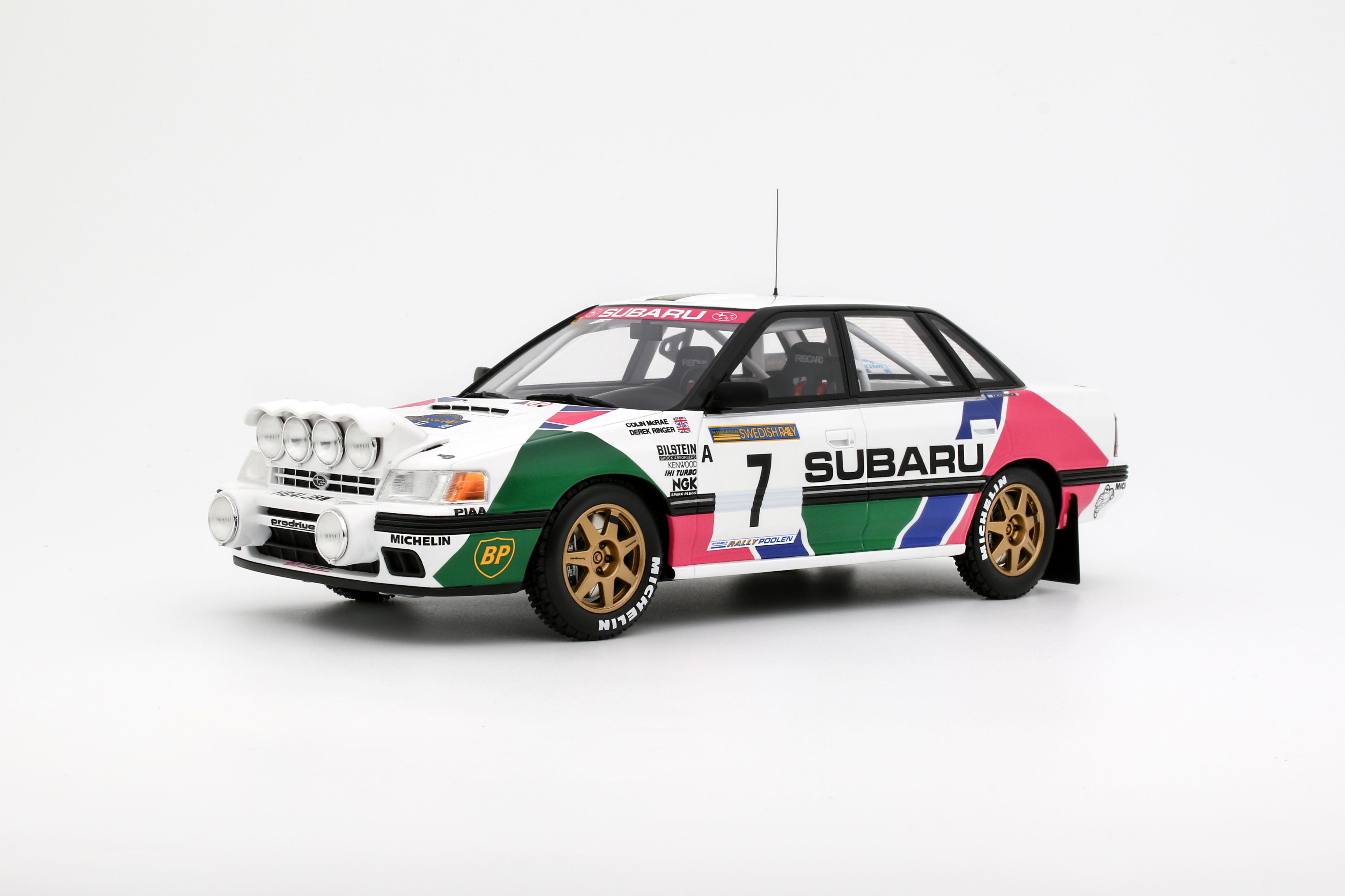 OTTO 1:18 Scale Resin - SUBARU LEGACY RS GR.A COLIN MCRAE SWEDISH RALLY 1992 - OT1158