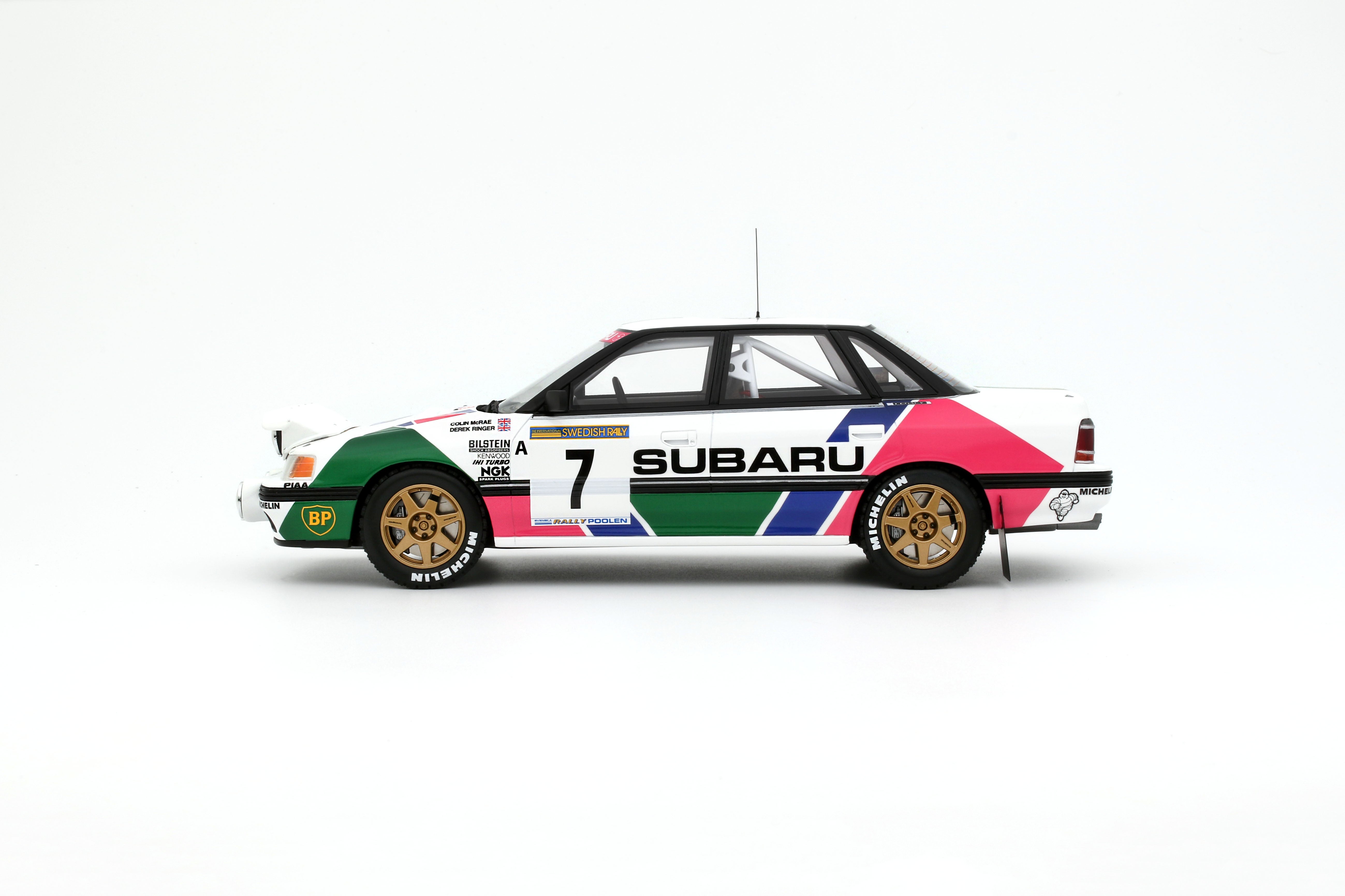 OTTO 1:18 Scale Resin - SUBARU LEGACY RS GR.A COLIN MCRAE SWEDISH RALLY 1992 - OT1158