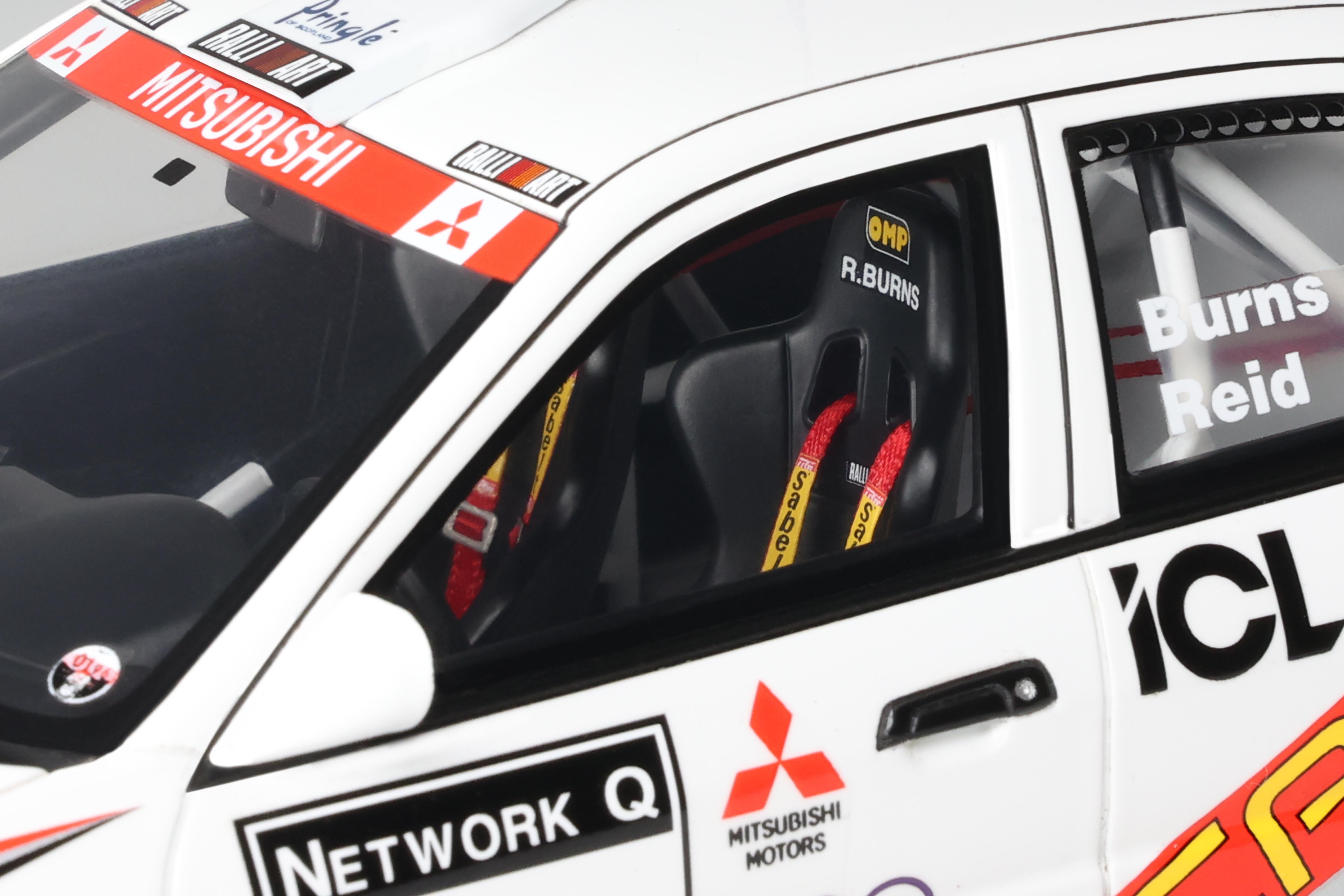 OTTO 1:18 Scale Resin - Mitsubishi Charisma GT GR.A White, R Burns, RAC Rally 1997 - OT1192