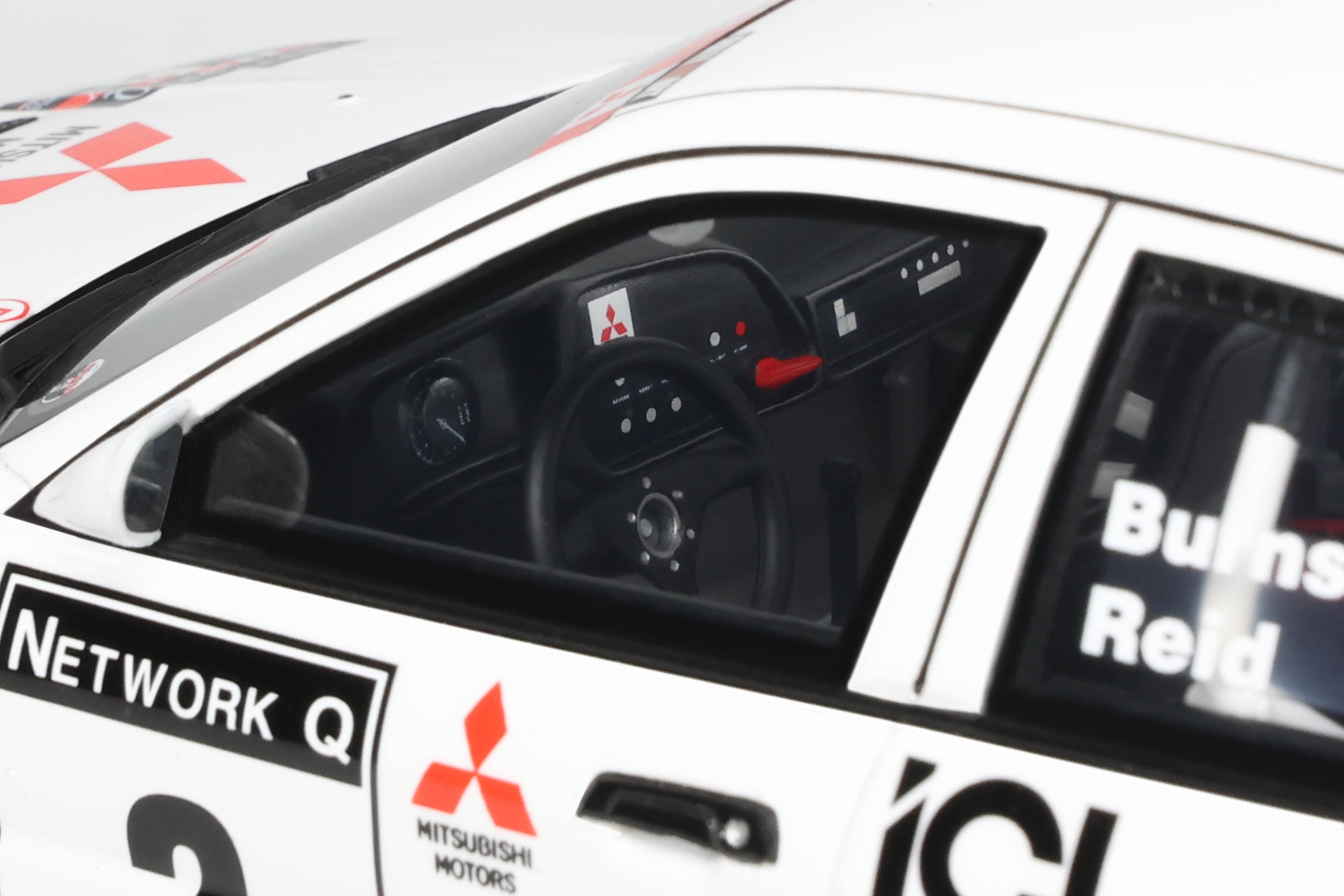 OTTO 1:18 Scale Resin - Mitsubishi Charisma GT GR.A White, R Burns, RAC Rally 1997 - OT1192