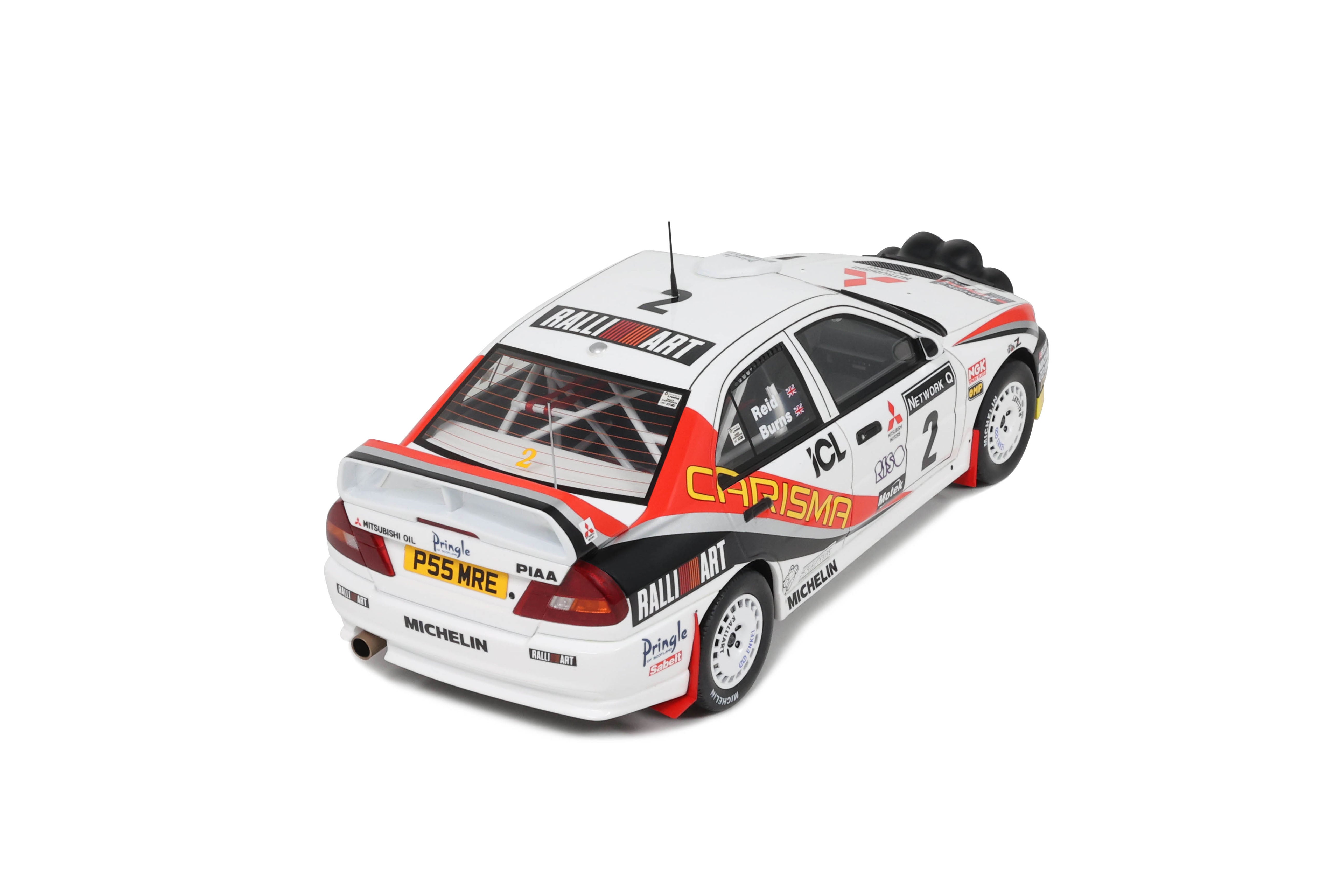 OTTO 1:18 Scale Resin - Mitsubishi Charisma GT GR.A White, R Burns, RAC Rally 1997 - OT1192