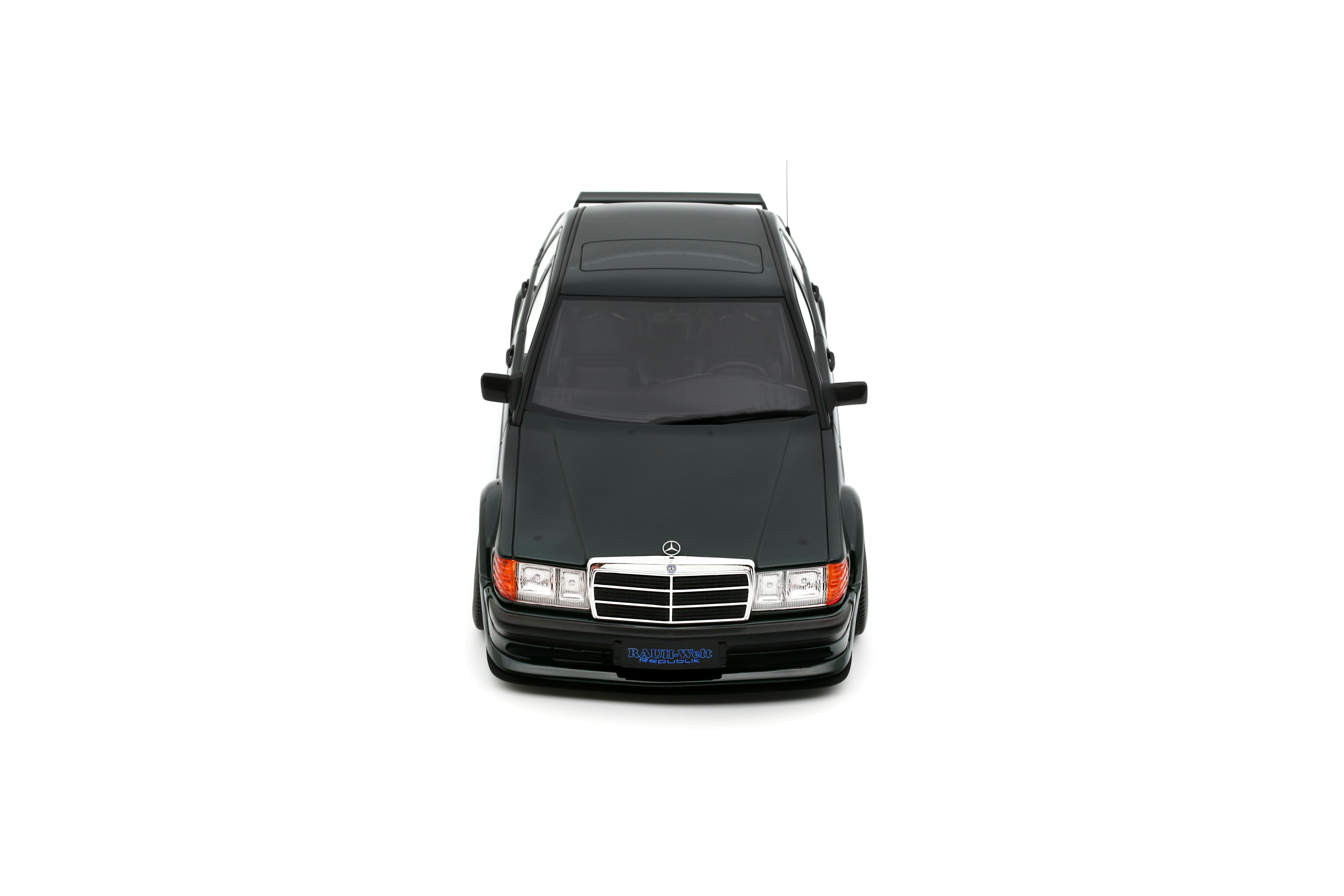 OTTO 1:18 Scale Resin - 2025 Merces Benz RAUH-WELT REPUBLIK RWR 190E 2.5-16, PORSCHE RACING  GREEN METALLIC 22G - OT1252