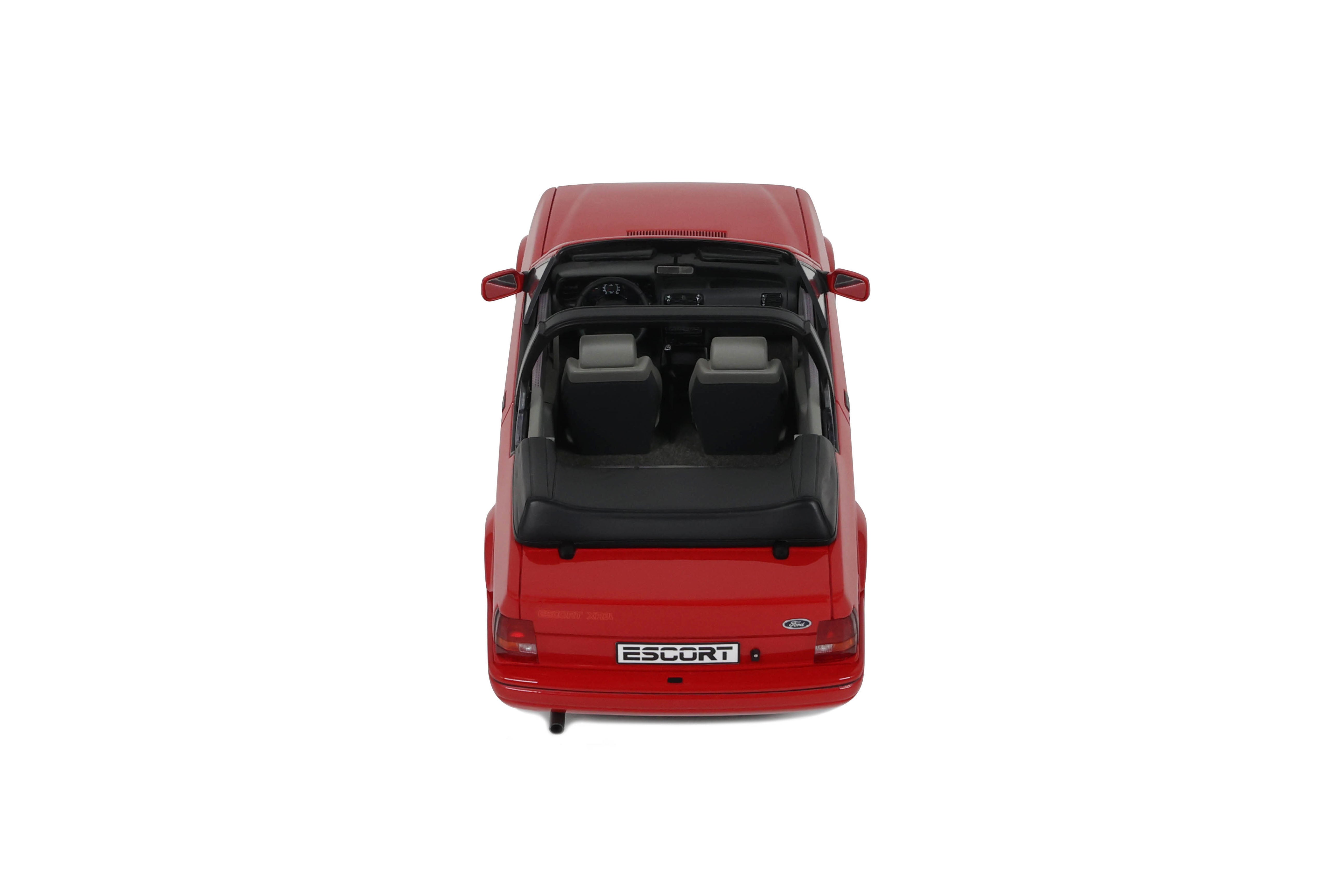 OTTO 1:18 Scale Resin - 1986 Ford Escort XR3i Mk4 Convertible, Flamenco Red - OT1254