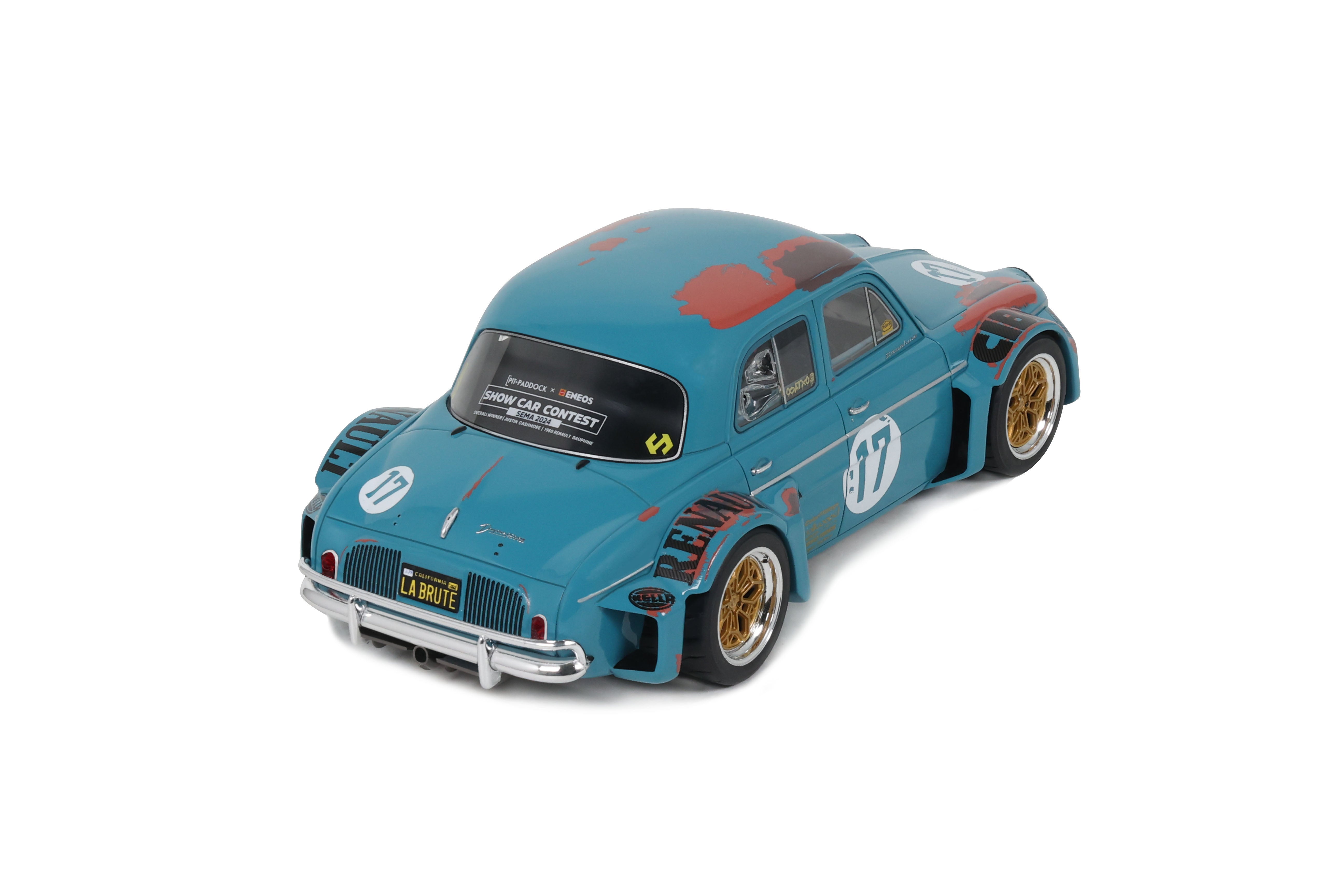 OTTO 1:18 Scale Resin - 2024 Dauphine La Brute - Green with Patina - Best Of Show SEMA 2024 FORTANA RED / REFLEX SILVER 2021 - OT1268