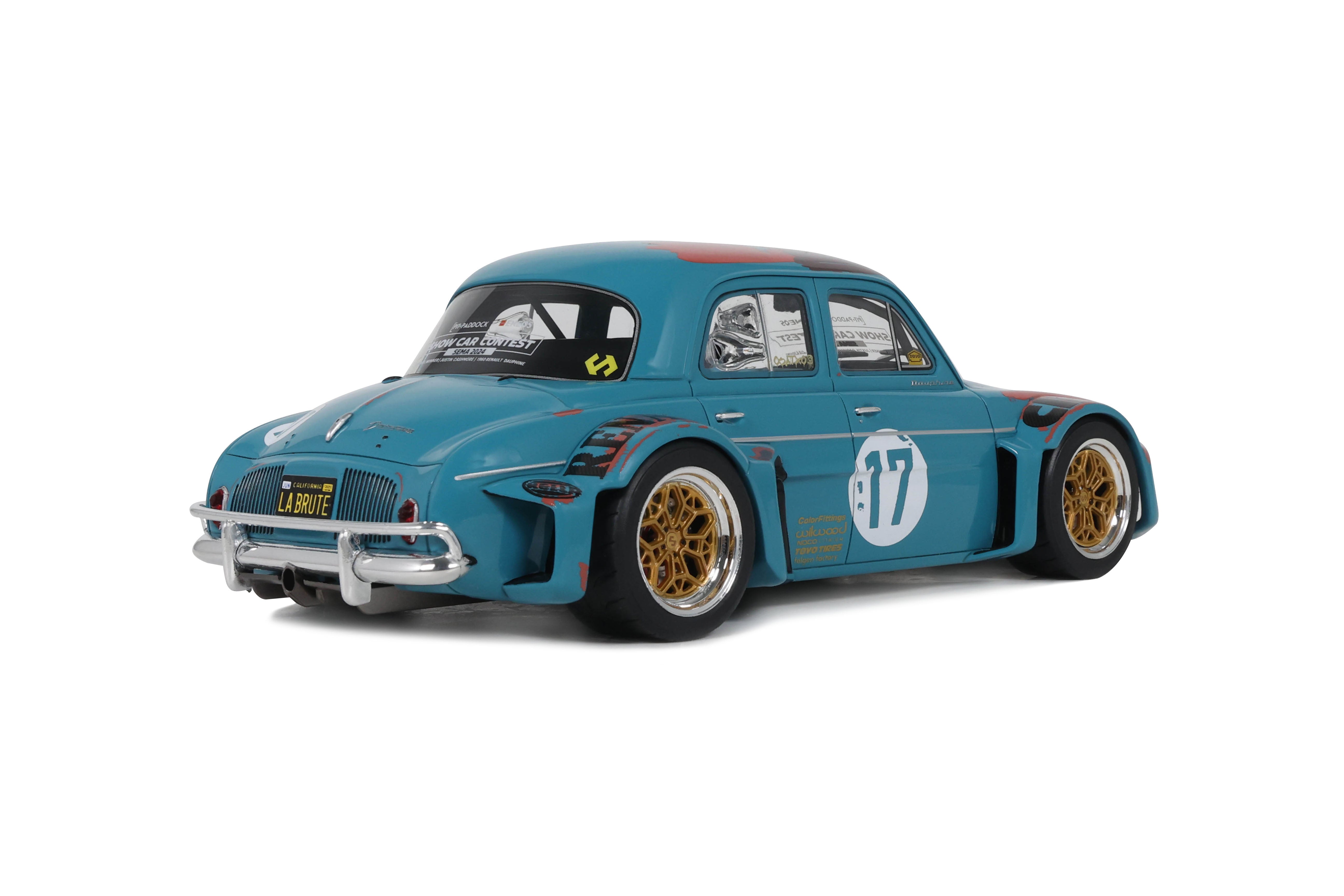 OTTO 1:18 Scale Resin - 2024 Dauphine La Brute - Green with Patina - Best Of Show SEMA 2024 FORTANA RED / REFLEX SILVER 2021 - OT1268