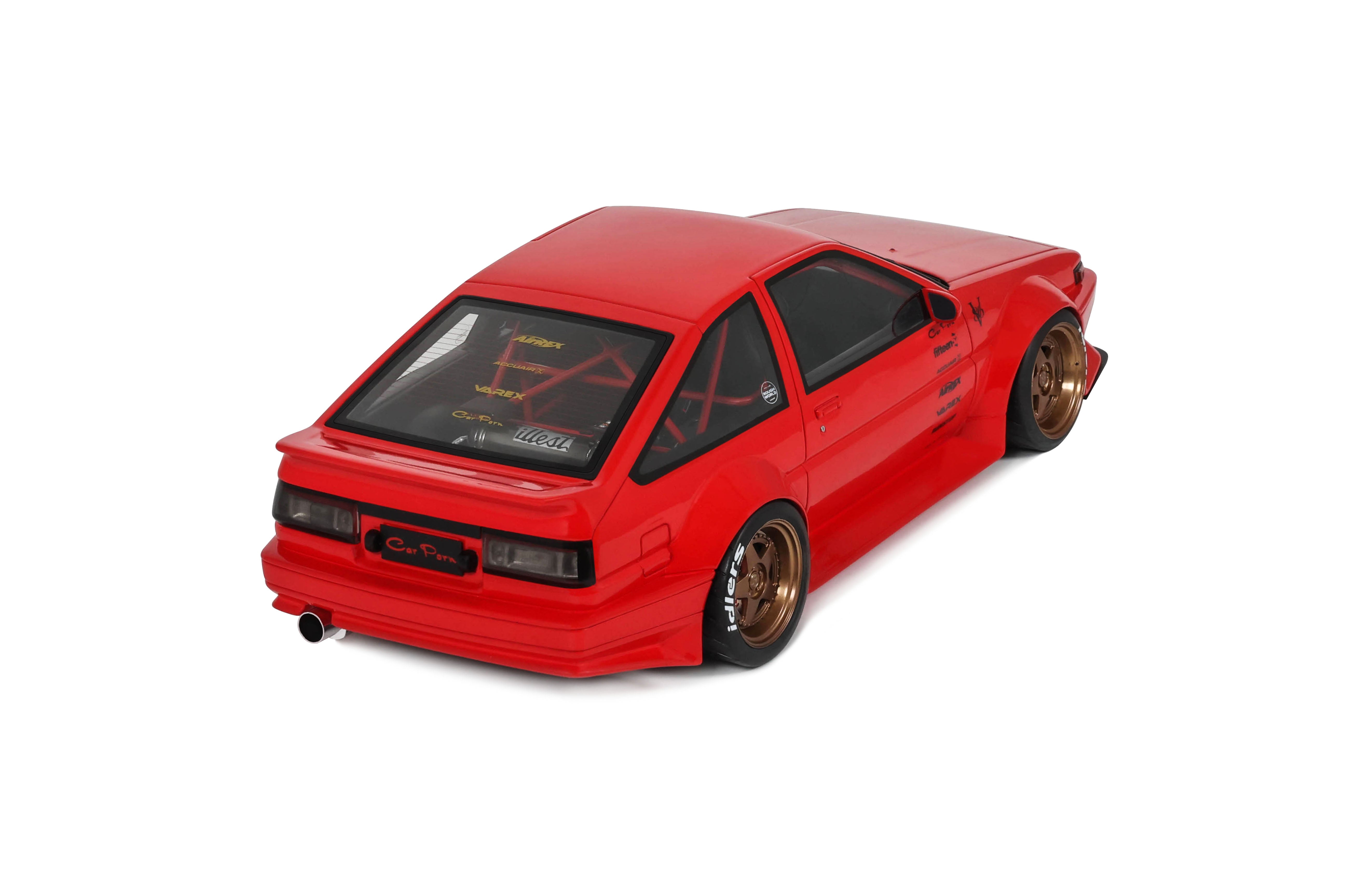 OTTO 1:18 Scale Resin - 1986 TOYOTA AE86 SPRINTER TRUENO WIDEBODY - FERRARI ROSSO CORSA - OT1278