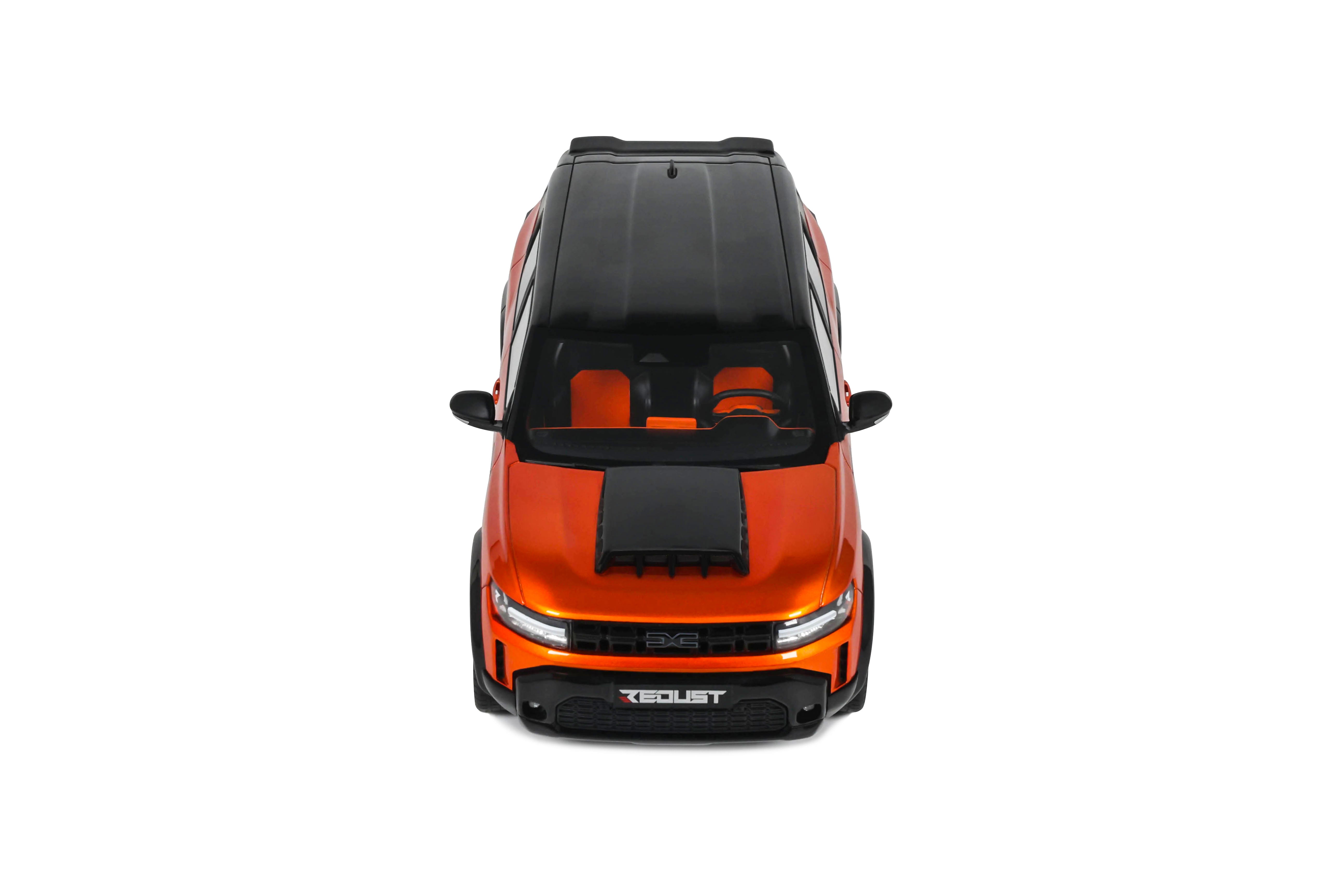 OTTO 1:18 Scale Resin Car - 2025 Dacia Duster Redust Sport 4X2 Hybrid - Metallic Orange - OT1316