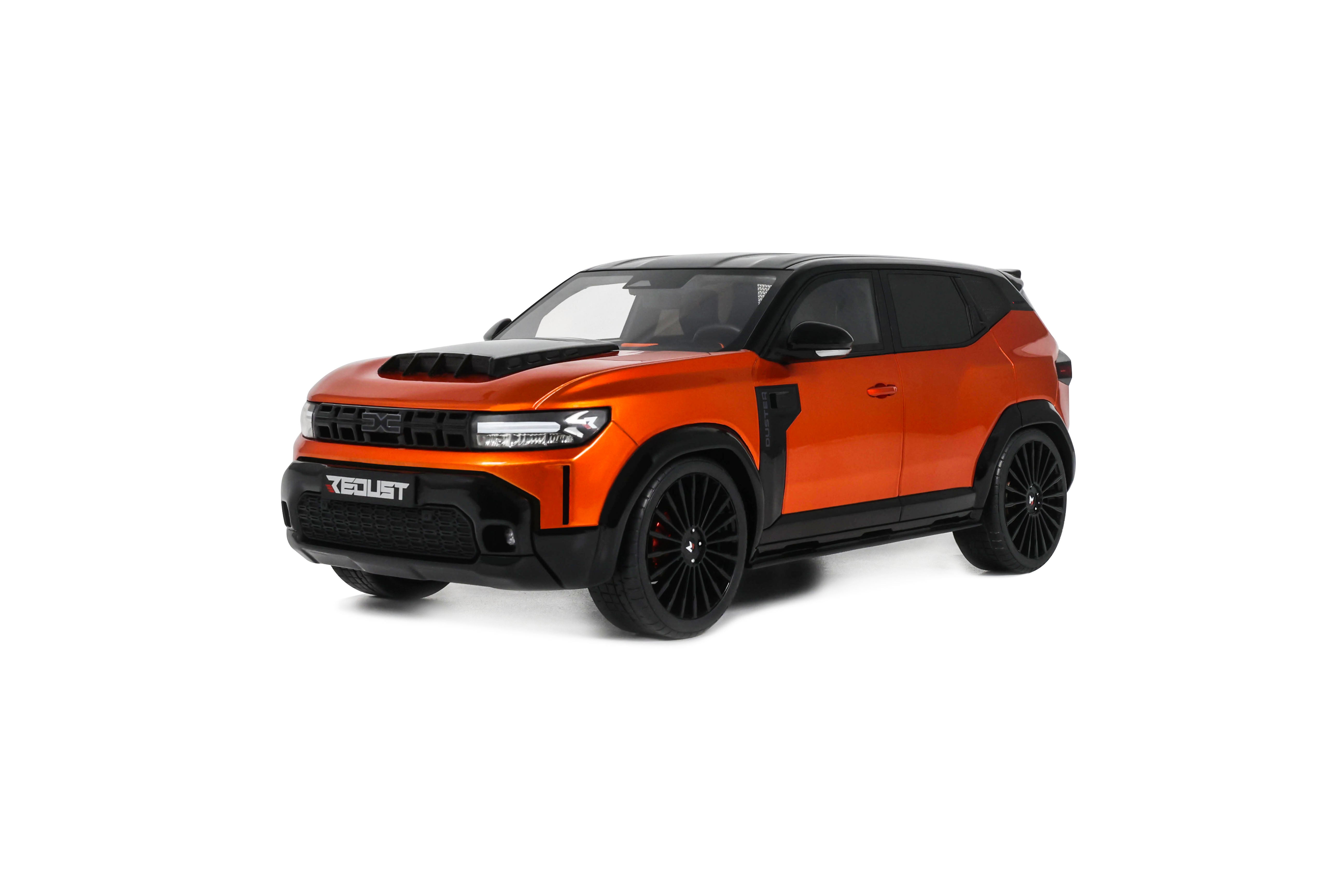OTTO 1:18 Scale Resin Car - 2025 Dacia Duster Redust Sport 4X2 Hybrid - Metallic Orange - OT1316
