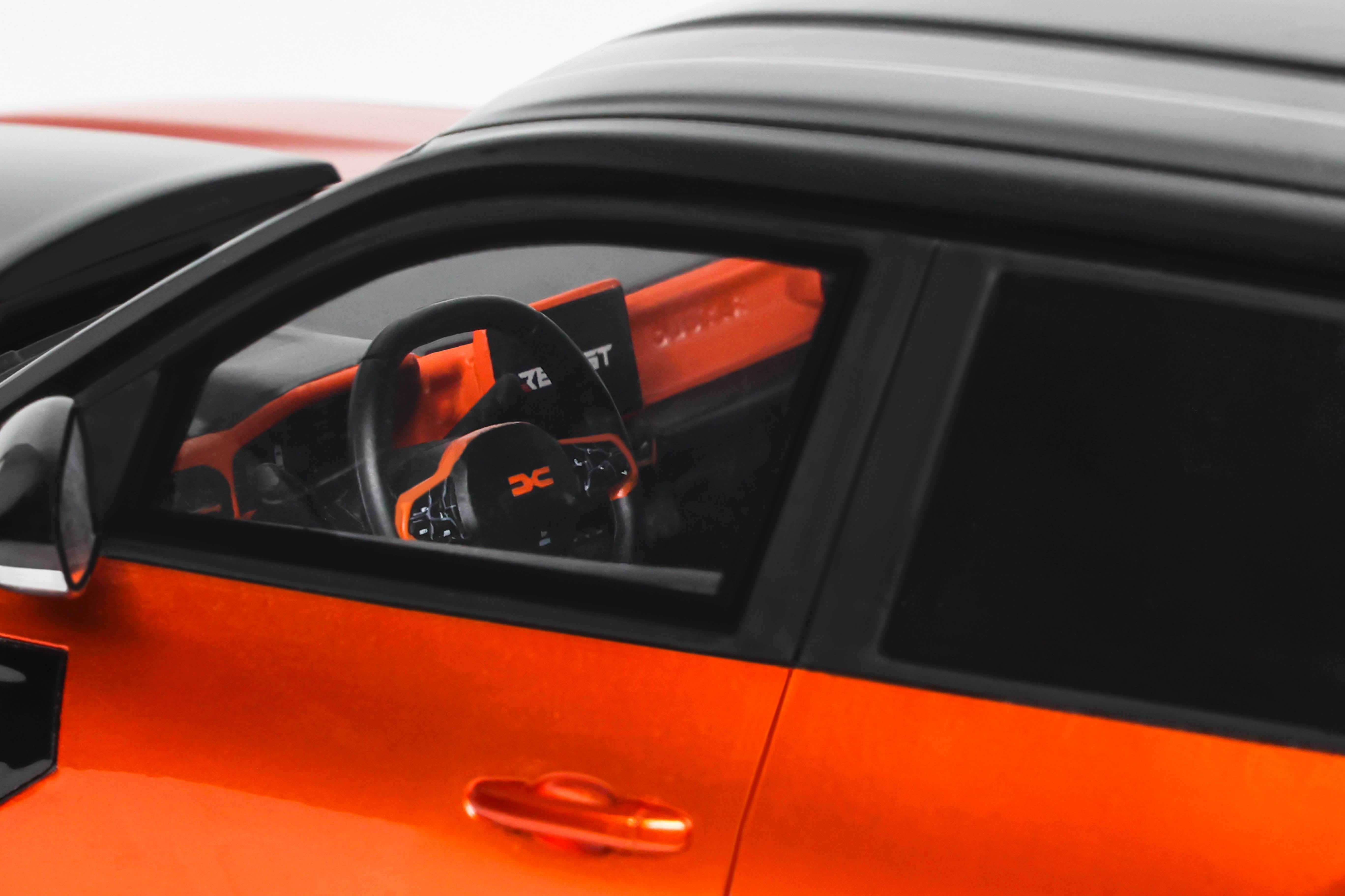 OTTO 1:18 Scale Resin Car - 2025 Dacia Duster Redust Sport 4X2 Hybrid - Metallic Orange - OT1316