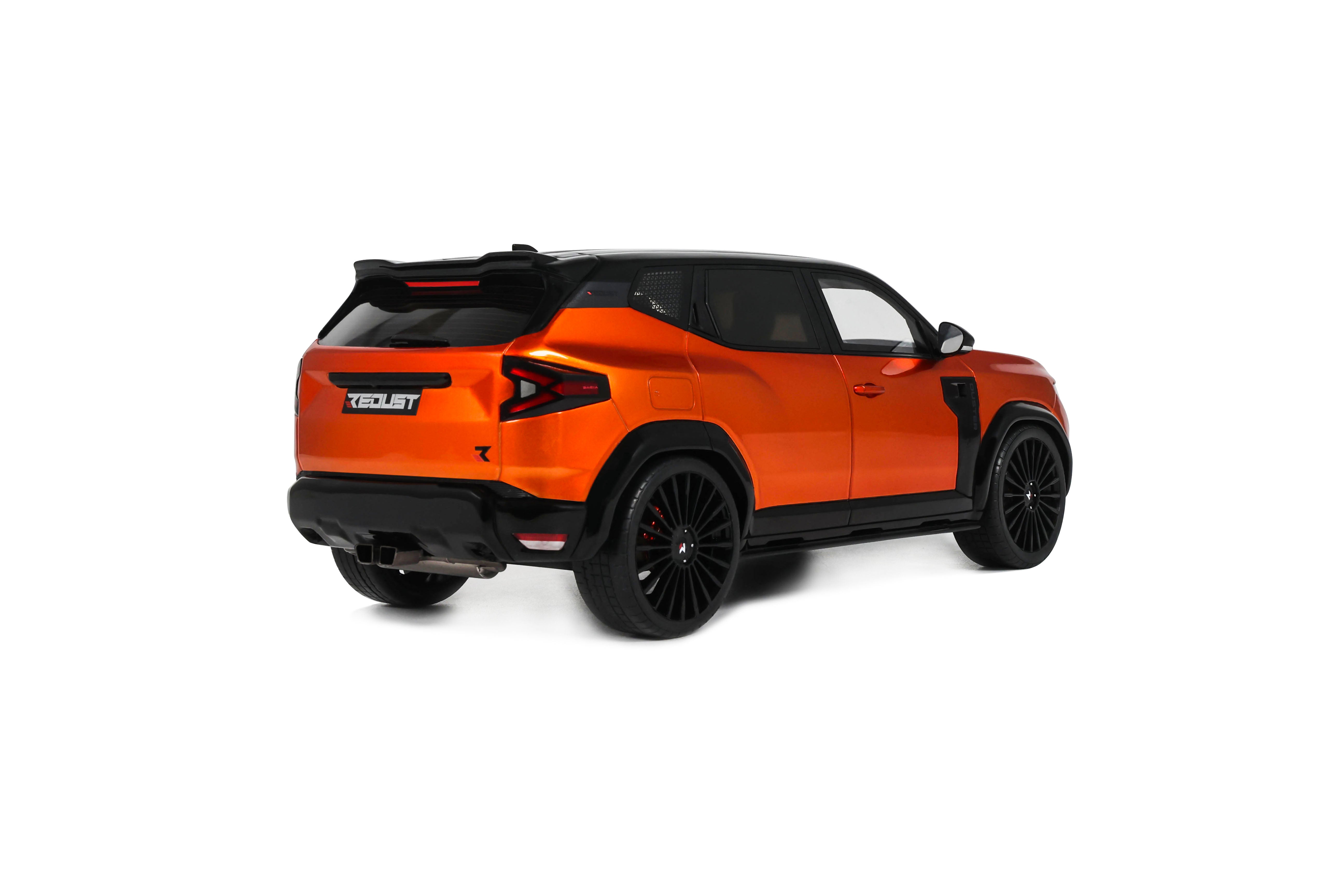 OTTO 1:18 Scale Resin Car - 2025 Dacia Duster Redust Sport 4X2 Hybrid - Metallic Orange - OT1316