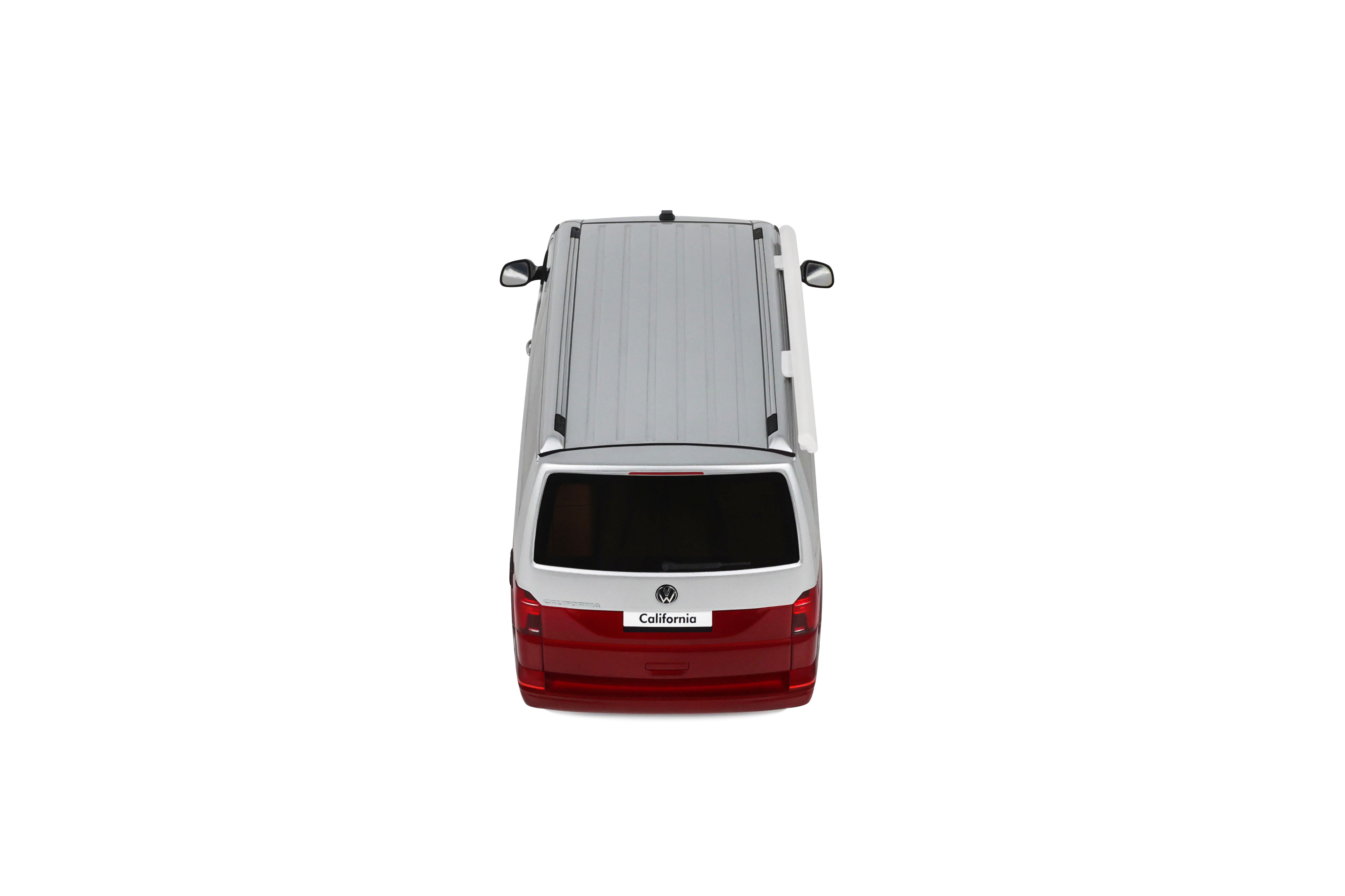 OTTO 1:18 Scale Resin - 2021 VOLKSWAGEN T6.1 CALIFORNIA OCEAN - FORTANA RED / REFLEX SILVER 2021 - OT1342