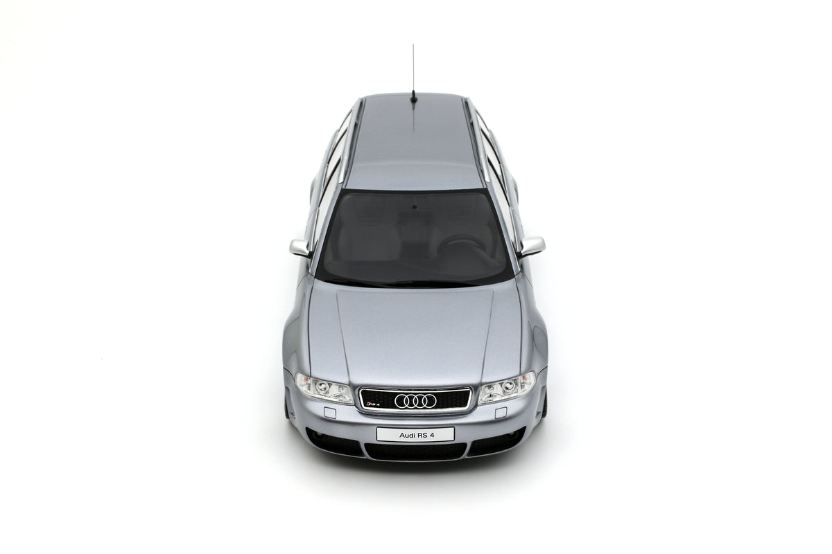 Otto 1:18 Scale Resin - 2025 Audi RS 4 (B5) Avant "Stanced", Avus Silver - OT1396