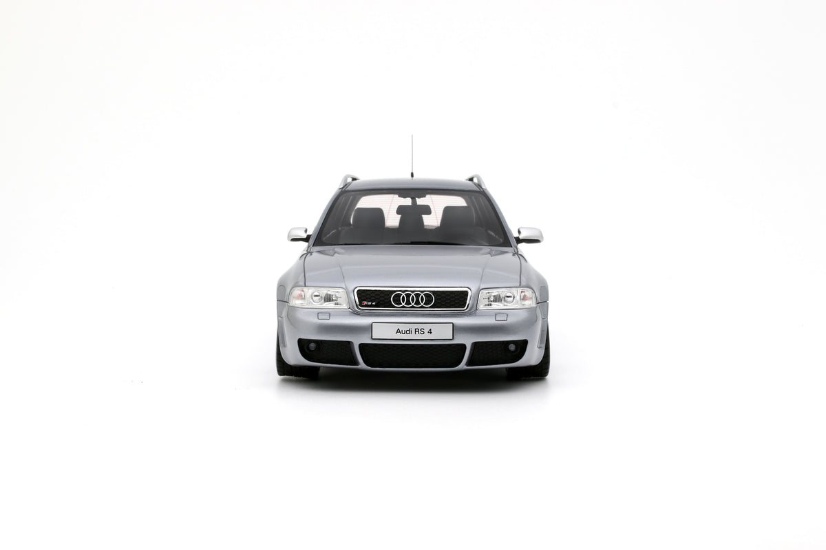 Otto 1:18 Scale Resin - 2025 Audi RS 4 (B5) Avant "Stanced", Avus Silver - OT1396
