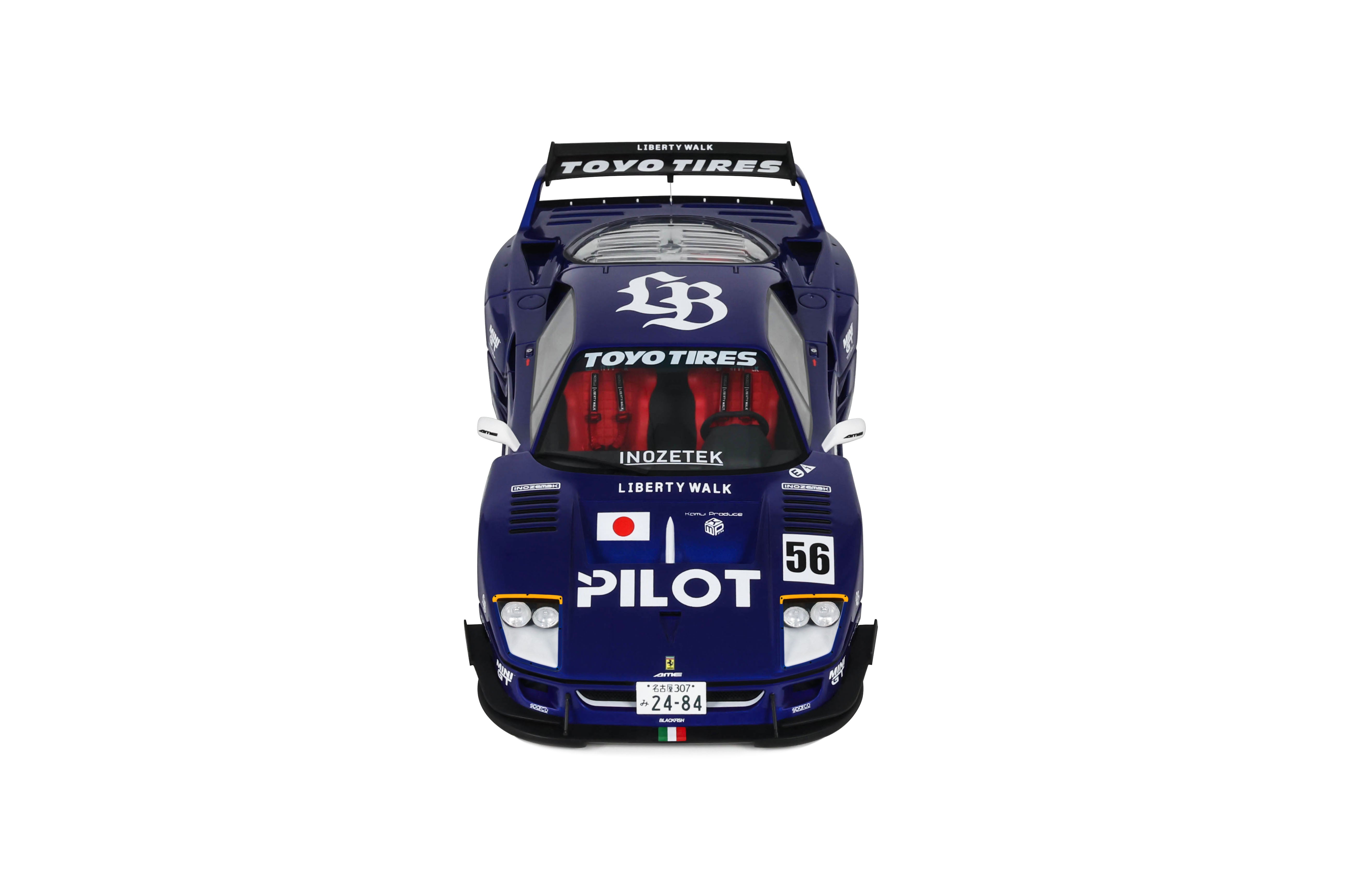 OTTO 1:18 Scale Resin Project Car – 2024 Ferrari LB-WORKS F40, METALLIC BLUE - OT1408
